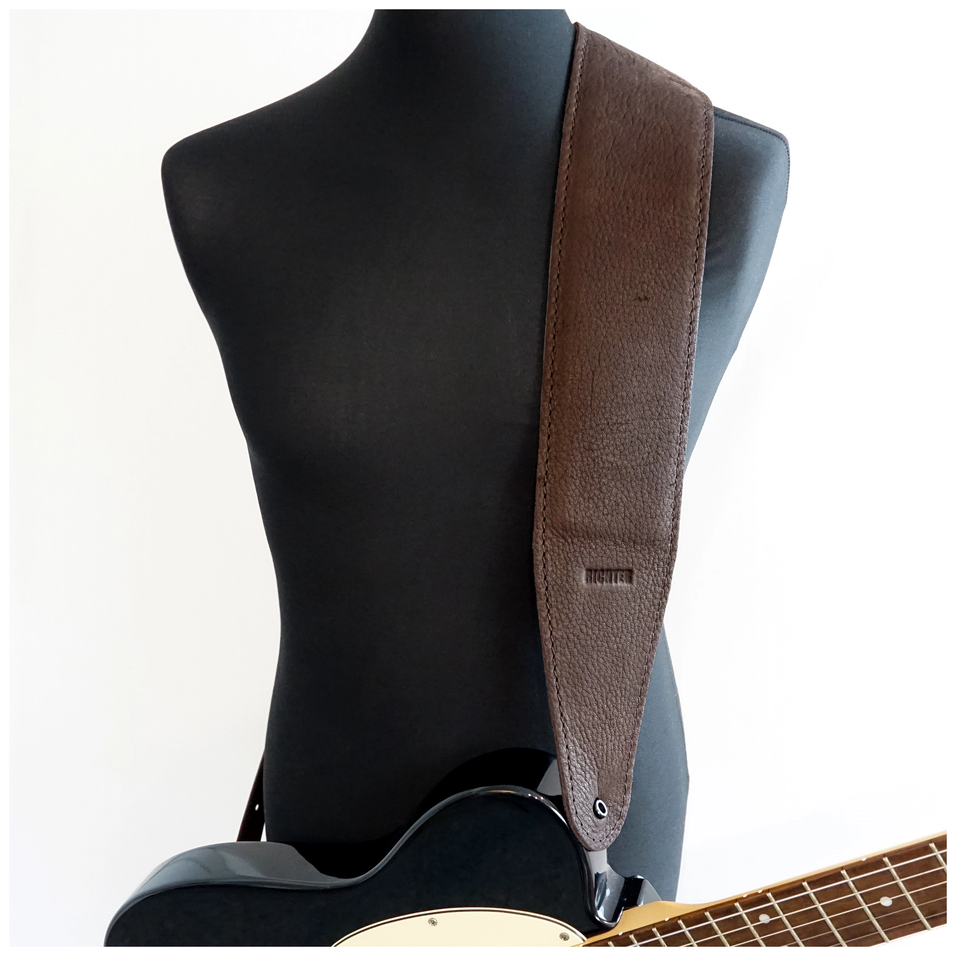 Richter Beavertail Gitarrengurt Bullneck Wild Brown 7