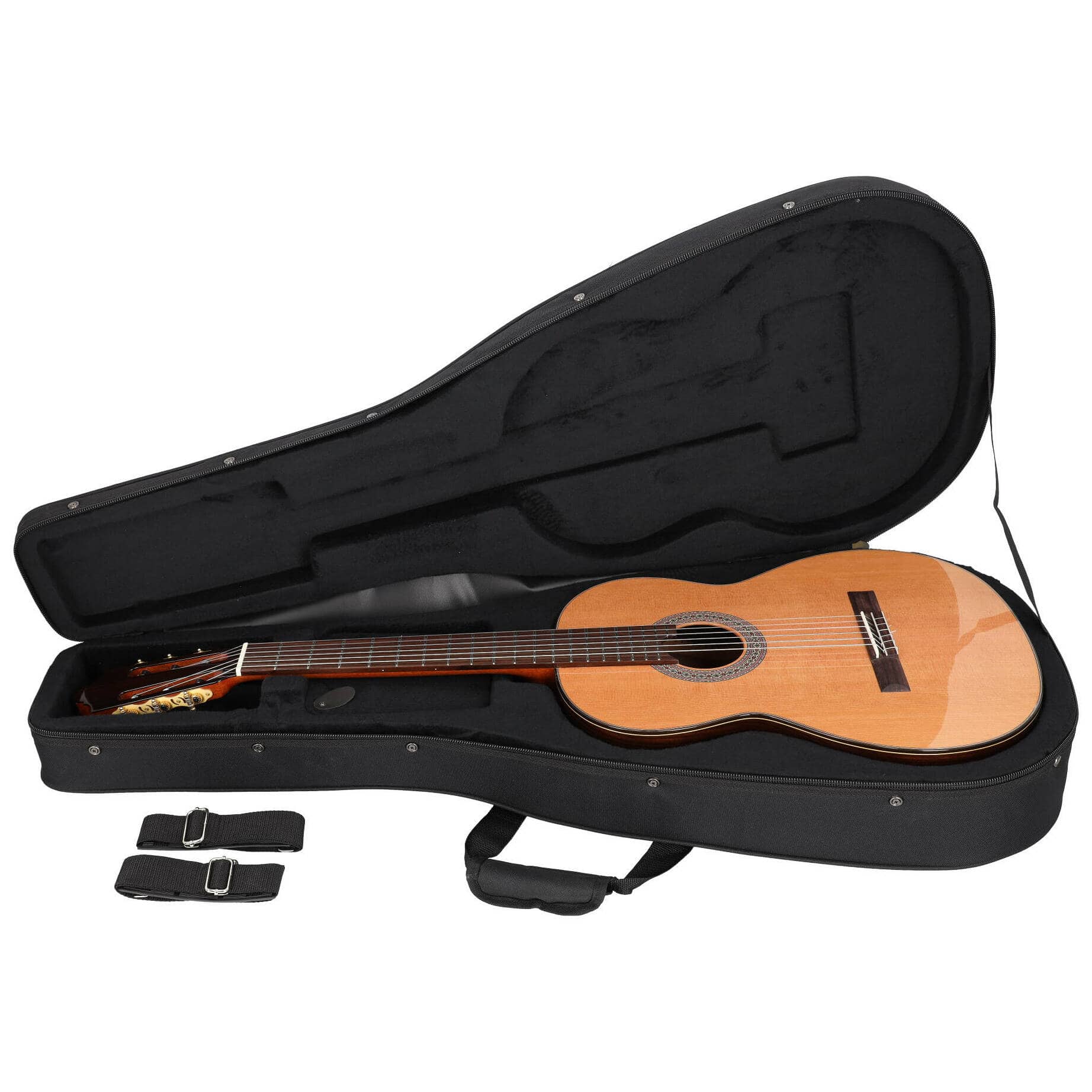 Chicago Classic Lightweight Koffer Klassikgitarre Schwarz 6