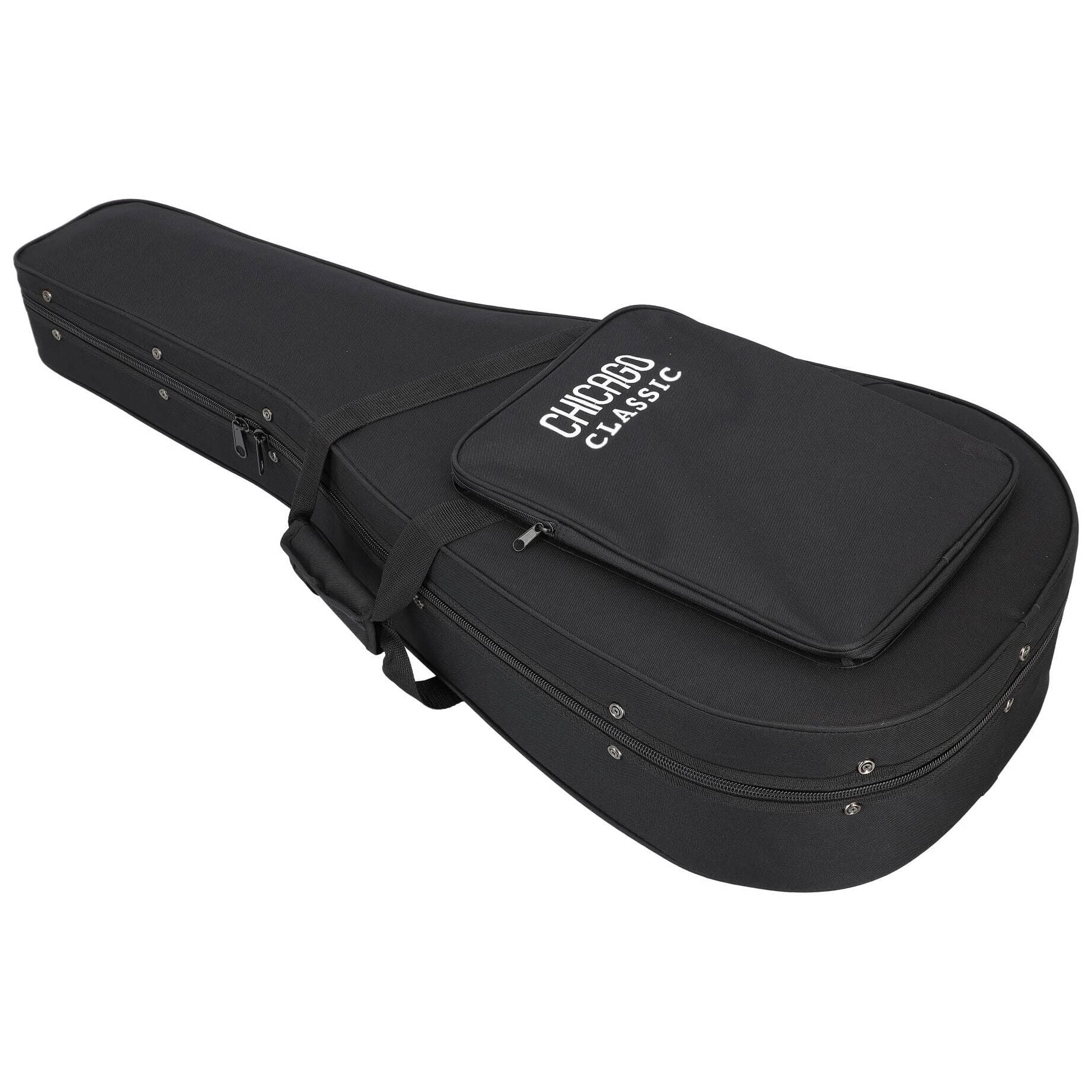 Chicago Classic Lightweight Koffer Klassikgitarre Schwarz 3