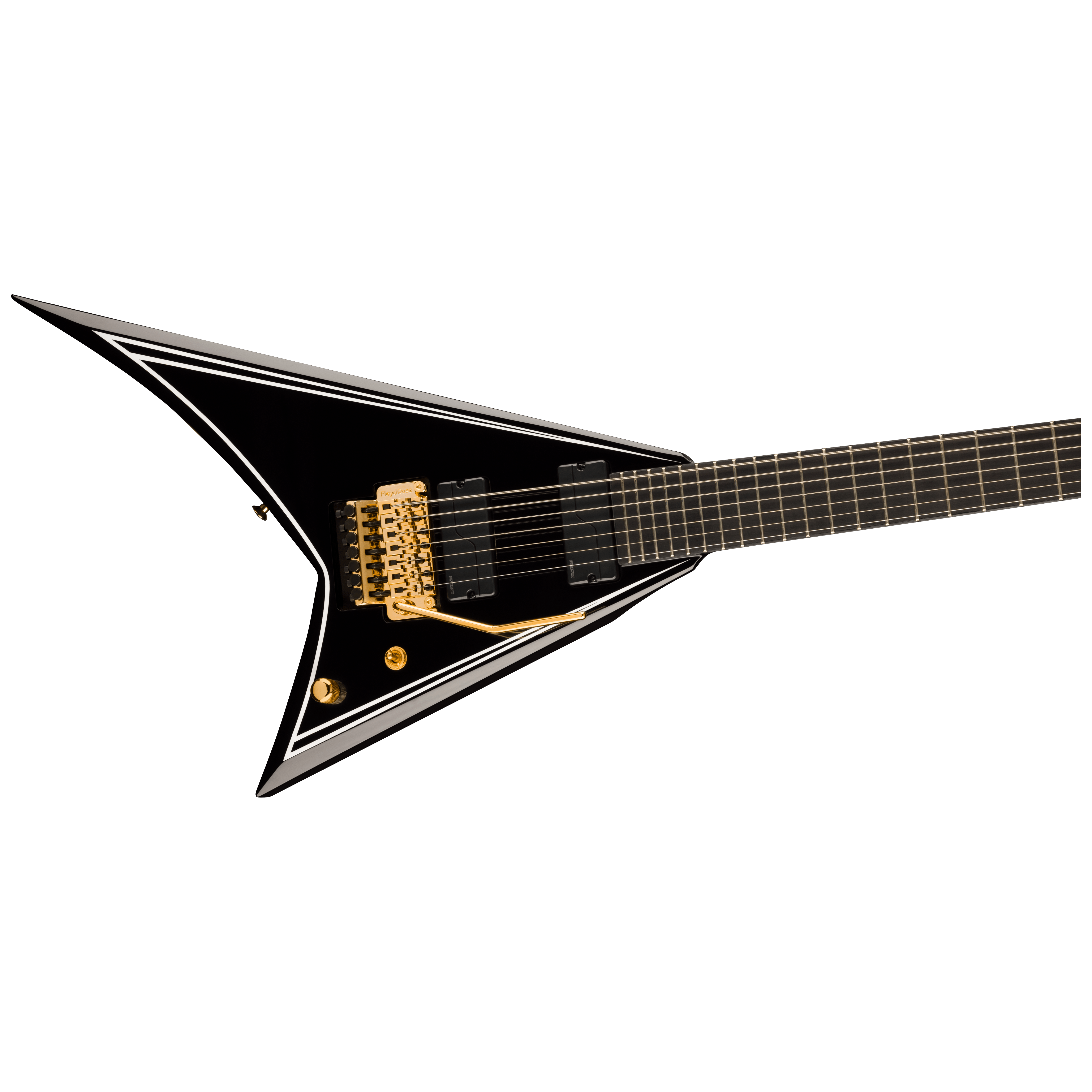 Jackson Pro Rhoads RR24-7 Mark Heylmun EB BLK W/WHT PINS 4
