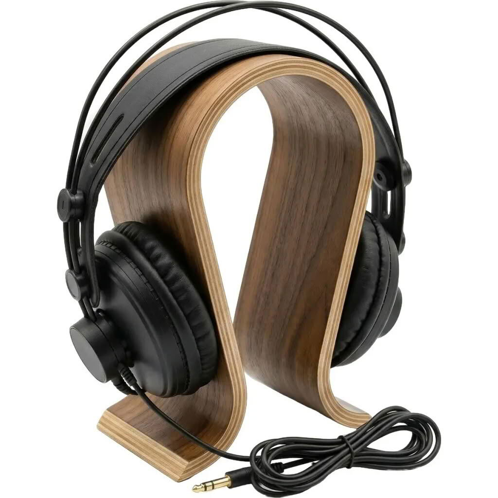 E08 Headphone Table Stand Walnut 2