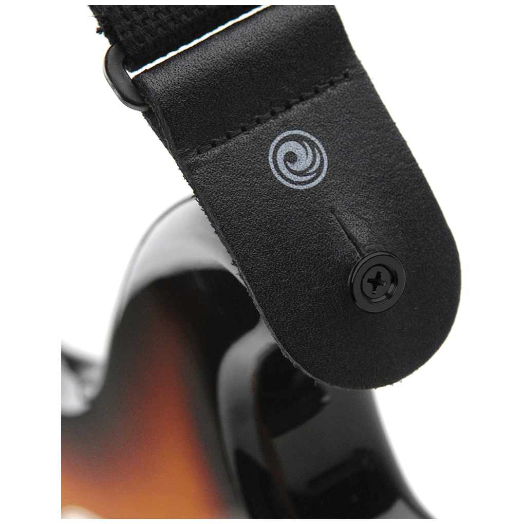 D’Addario PWEP102 Gurtknöpfe reines Messing schwarz (Paar) 1