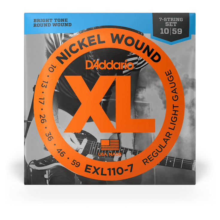 D’Addario - D’Addario EXL110-7 - XL 7-String Electric Nickel Wound 010-059