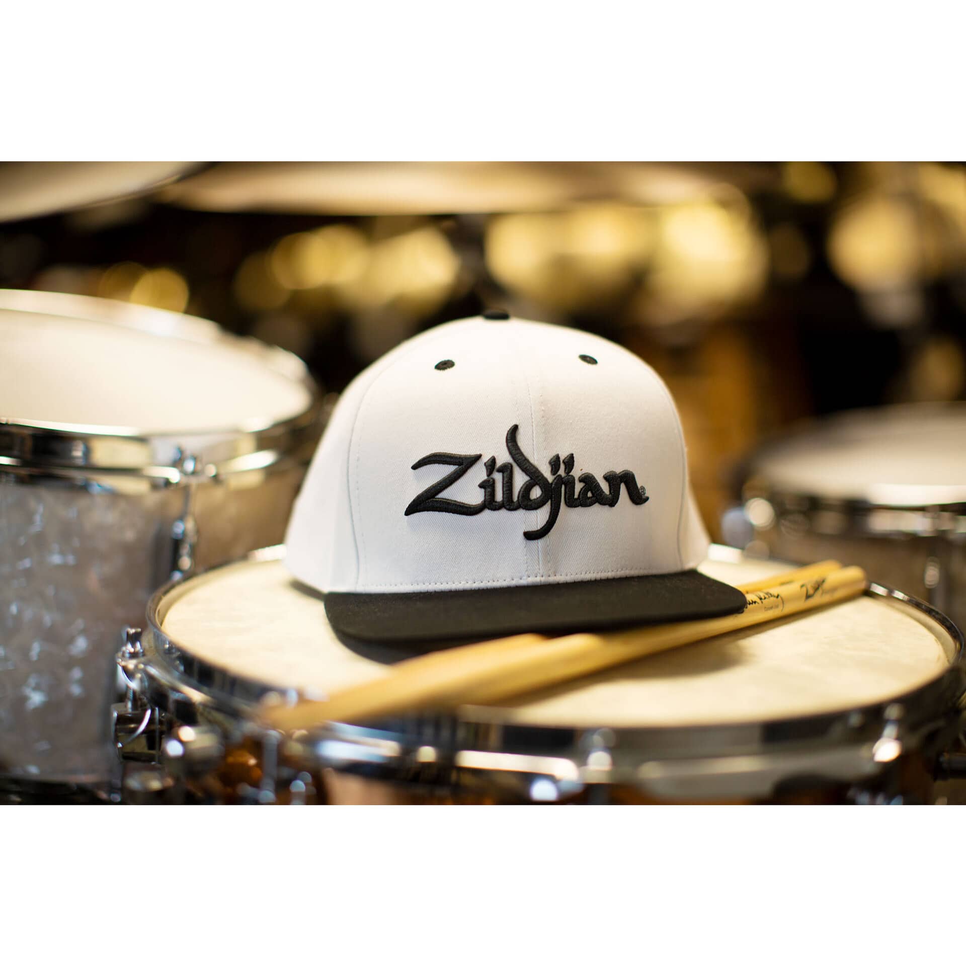 Zildjian ZAHC0022 Grey Baseball Cap Black Logo 3