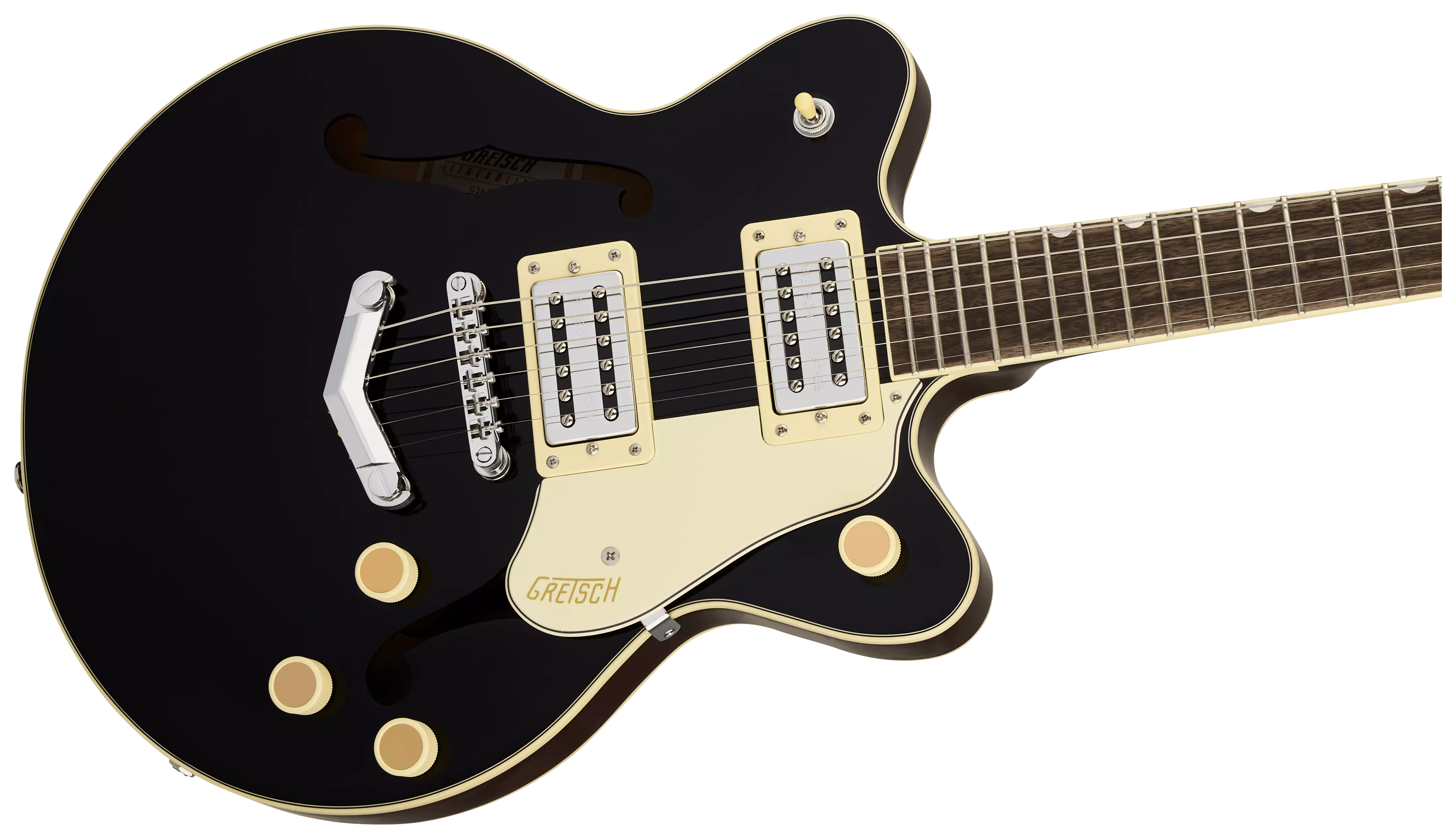 Gretsch G2655 Streamliner Center Block Jr. DC V-Stoptail LRL Black 4