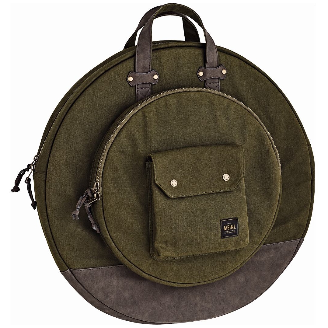 Image of Meinl cymbals mwc22gr 22 canvas collection cymbal bag  forrest green 10028395 0
