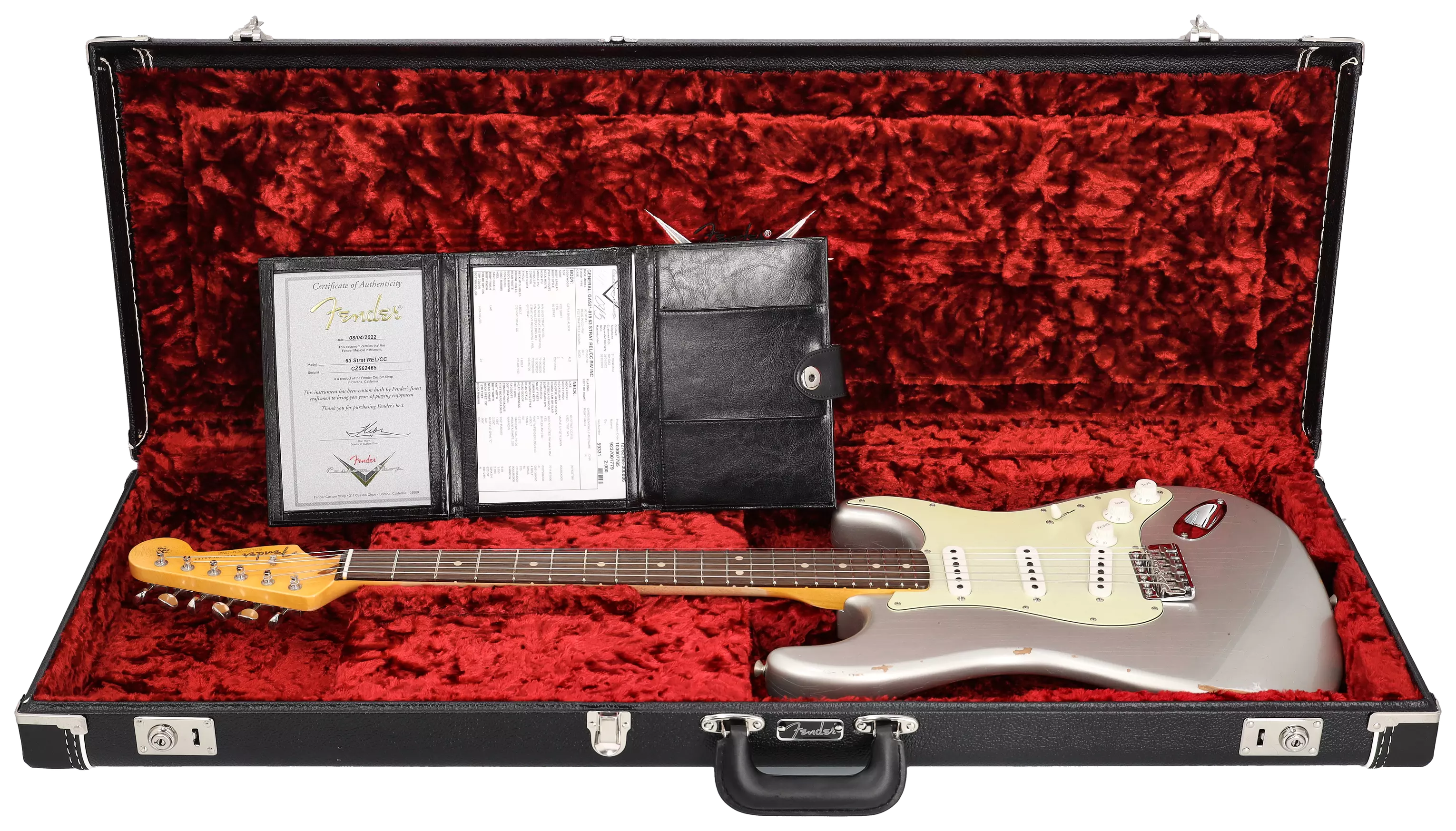 Fender Custom Shop 1963 Stratocaster Relic Aged Inca Silver Metallic #1 10