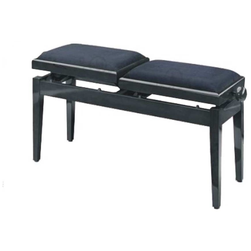 Stand Art - Stand Art Pianobank doppelt PB-2 PB - Schwarz hochglanz -