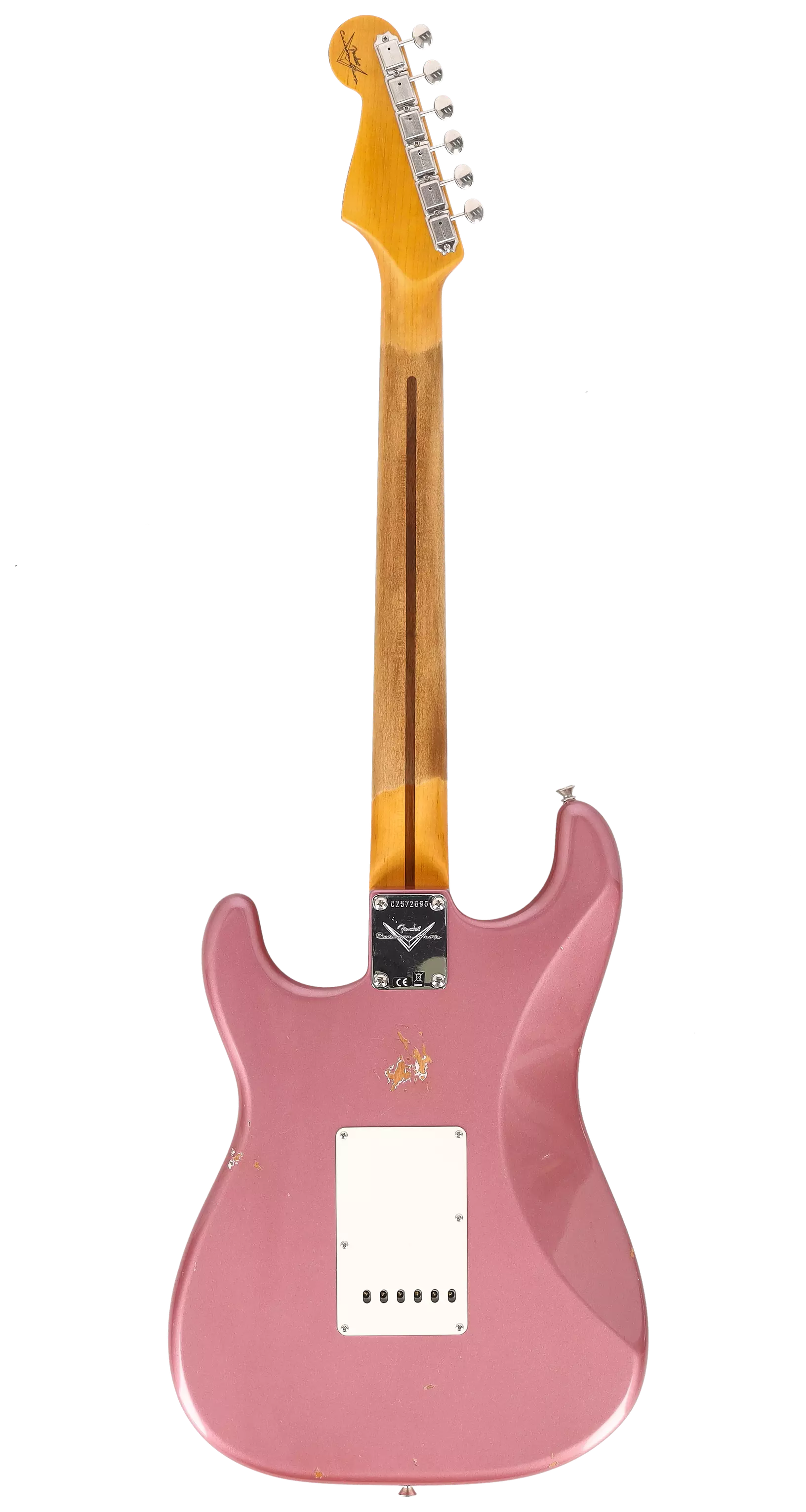 Fender Custom Shop 1963 Stratocaster Relic Aged Burgundy Mist Metallic #1 2