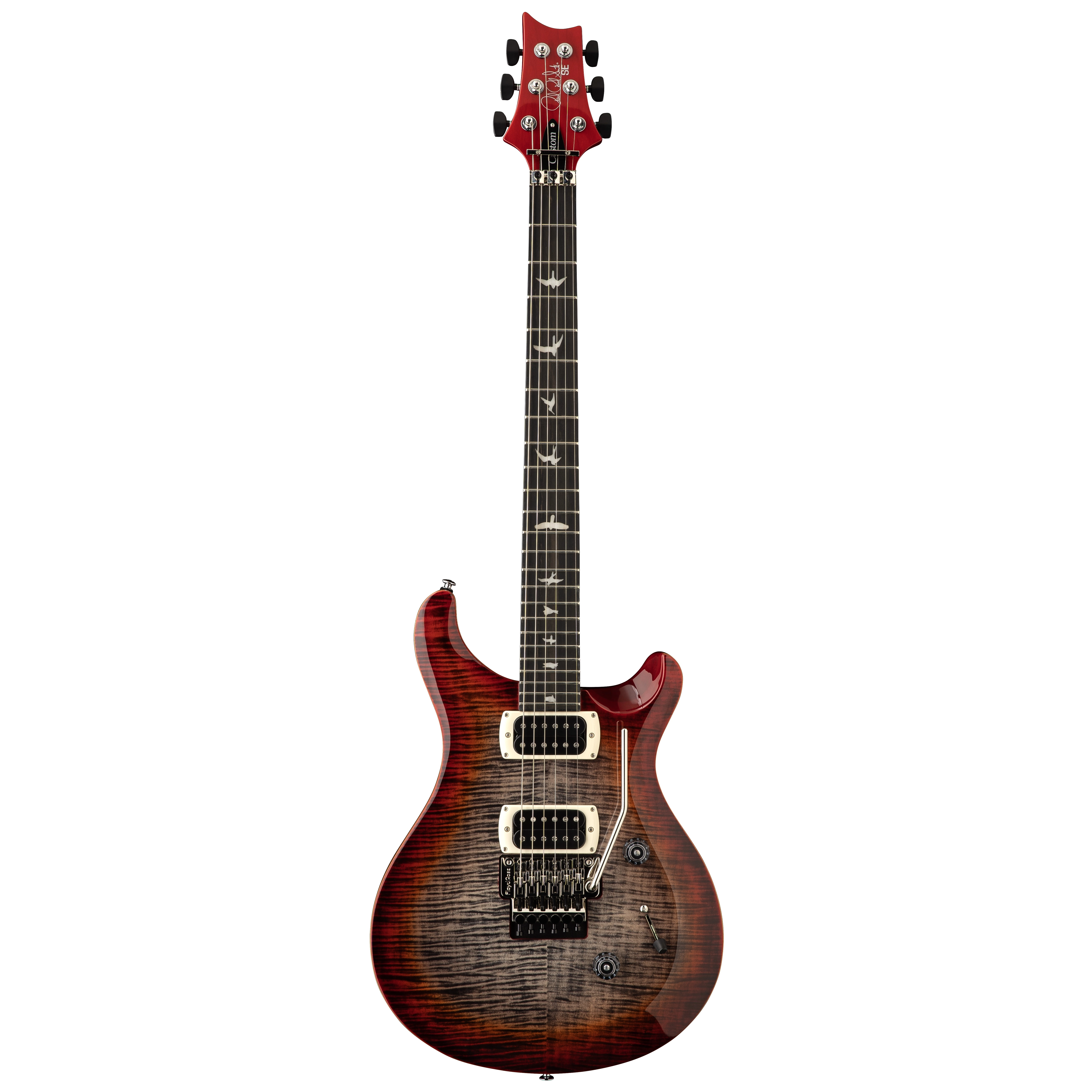 PRS SE Custom 24 Floyd Charcoal Cherry Burst