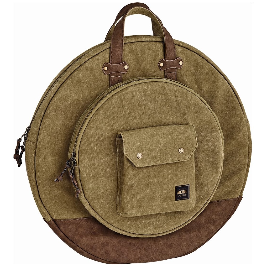 Image of Meinl cymbals mwc22kh 22 canvas collection cymbal bag  vintage khaki 10028396 0