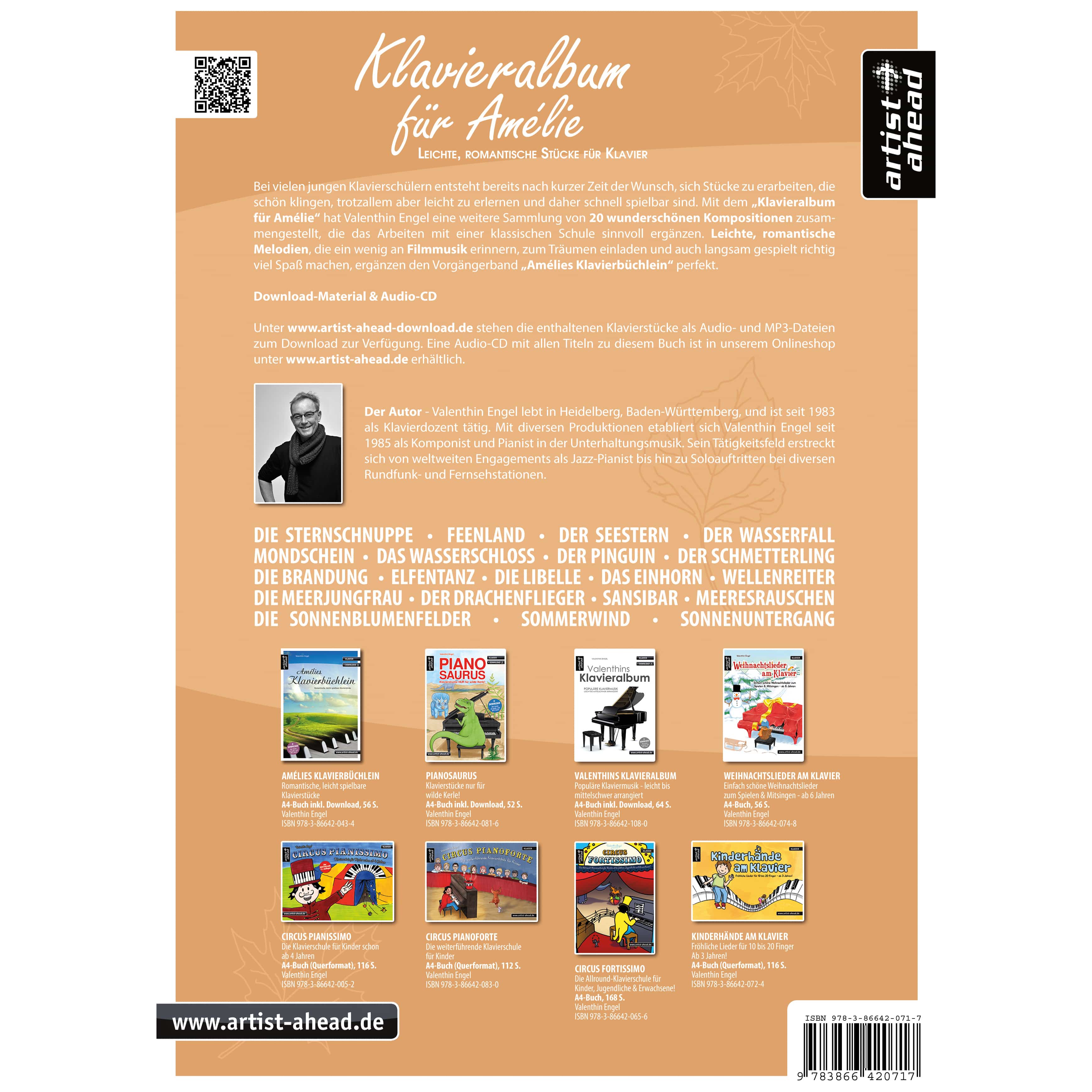 Artist Ahead Klavieralbum für Amélie - Valenthin Engel 1