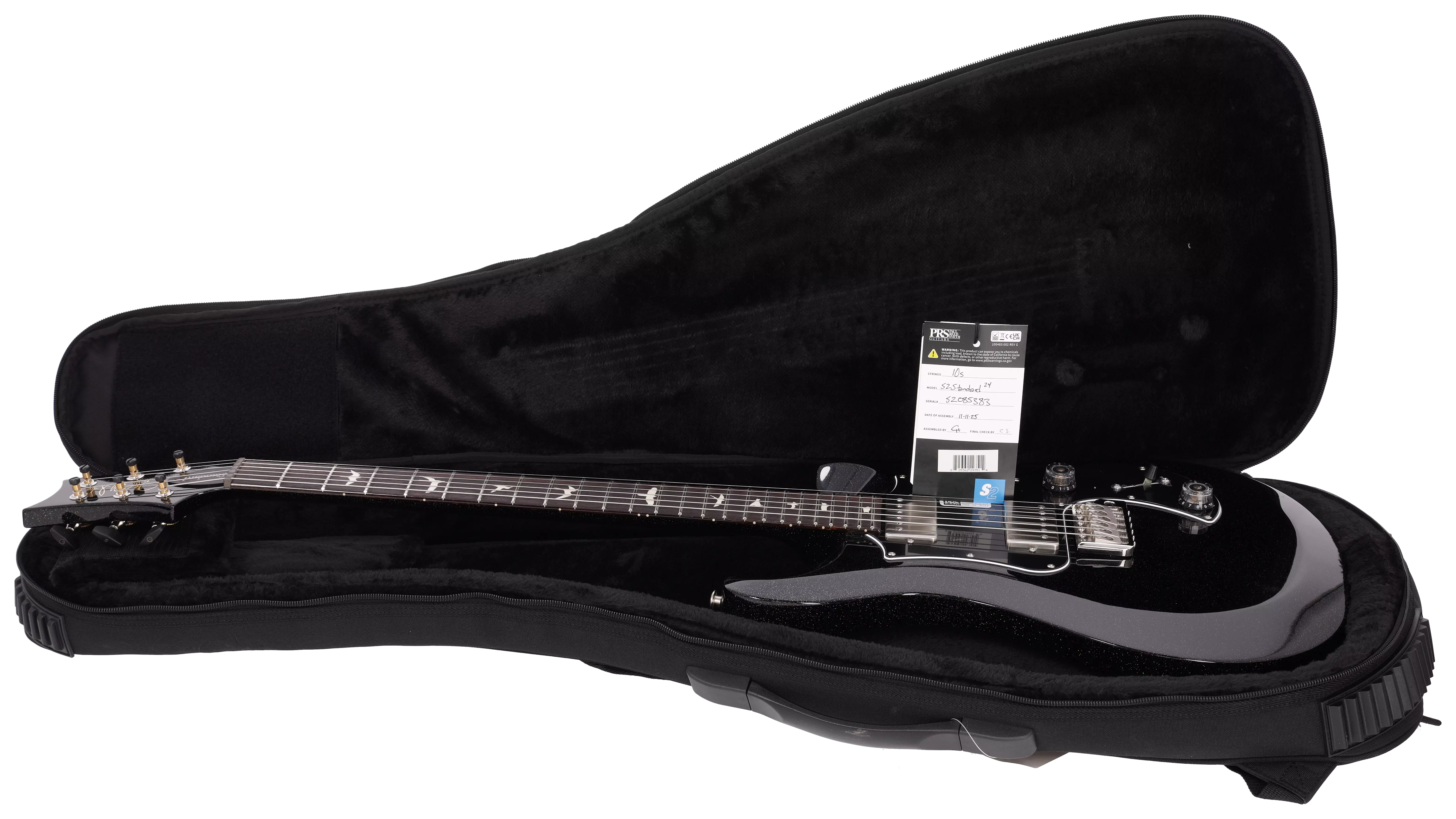 PRS S2 Standard 24 Black Rainbow Holoflake 17