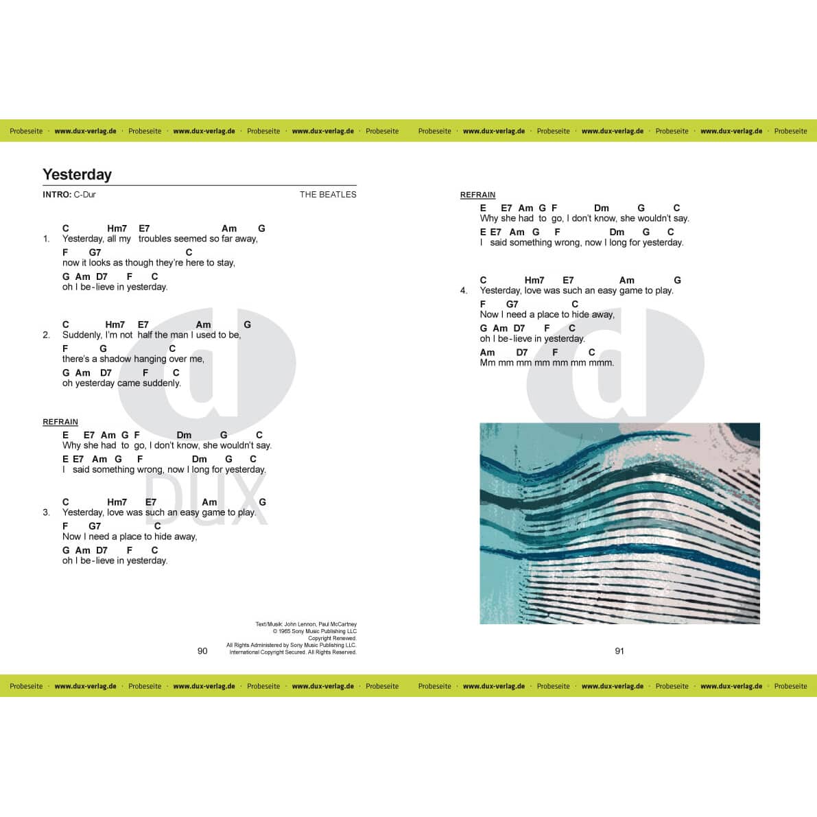 Edition DUX Songs für alle - Textbuch mit Akkorden 3