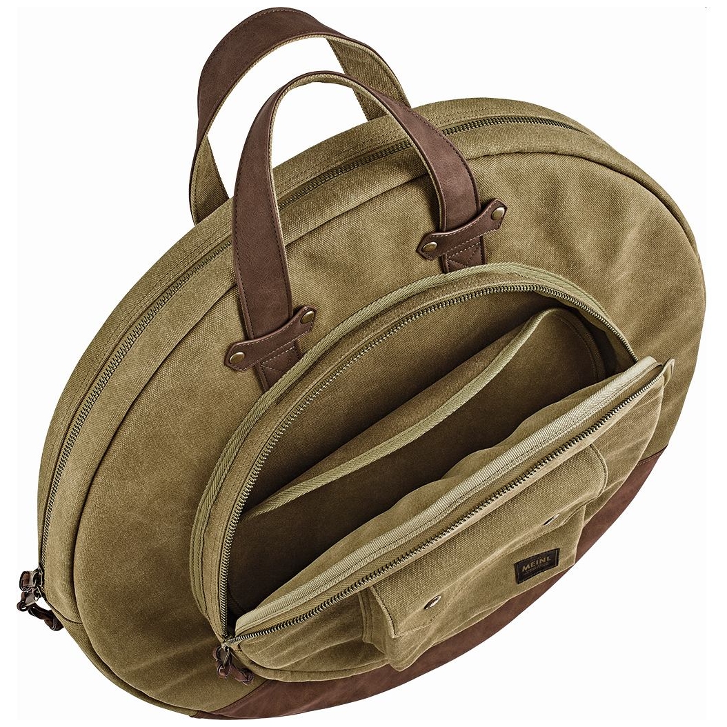 Image of Meinl cymbals mwc22kh 22 canvas collection cymbal bag  vintage khaki 10028396 2