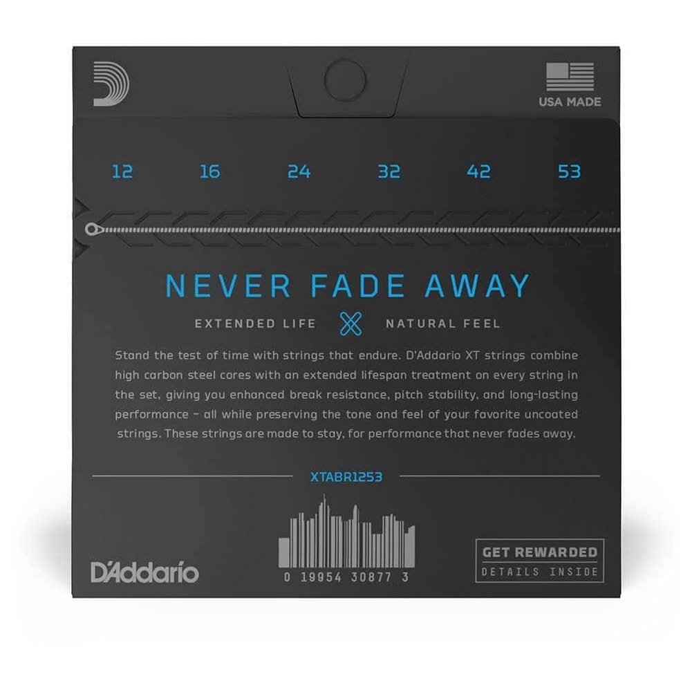 D’Addario - D’Addario XTABR1253 - XT Acoustic 80 20 Bronze 012-053 - 4