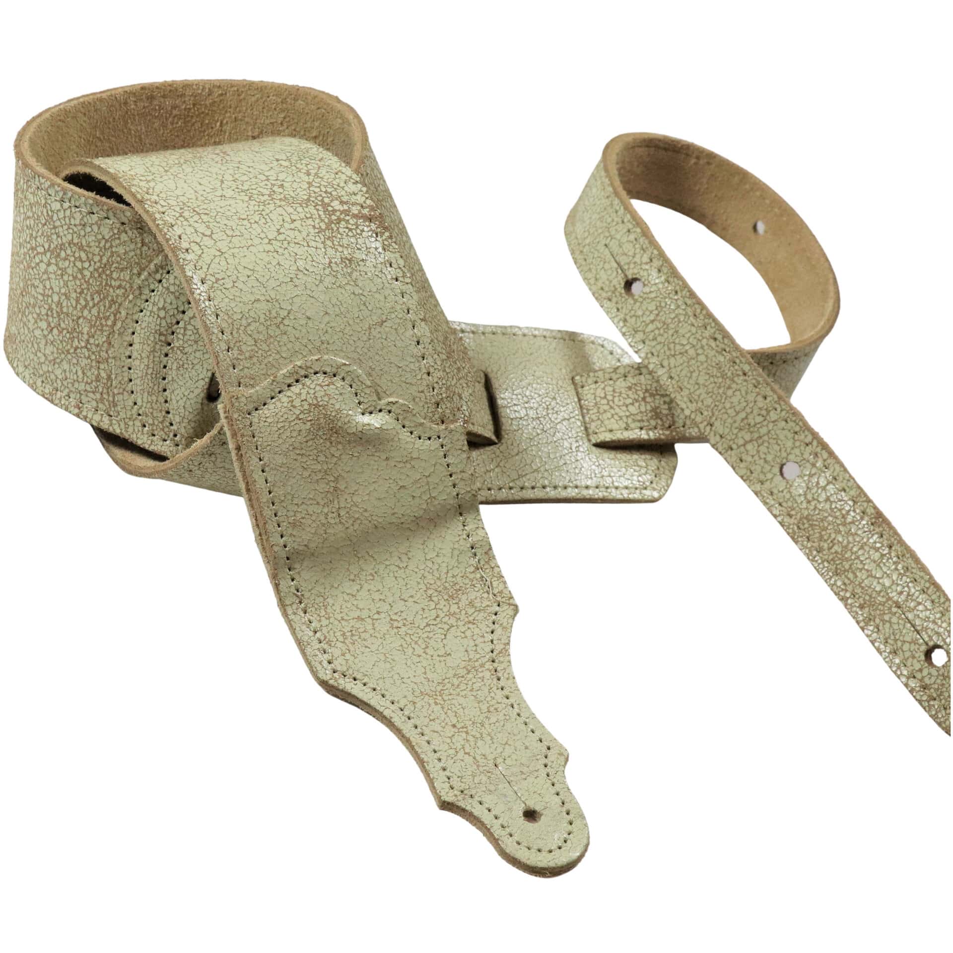  Cream Distressed Leather/Natural Stiching 2,5"