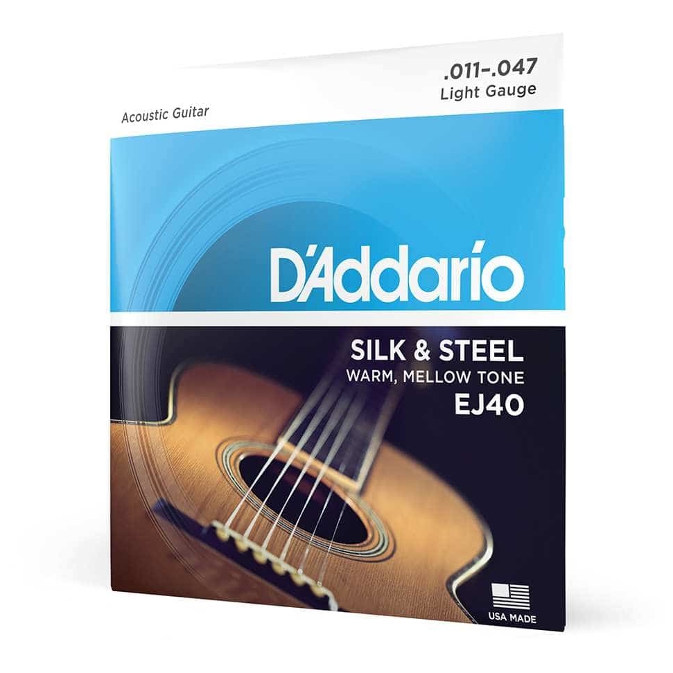 D’Addario - D’Addario EJ40 - Acoustic Folk Guitar Silk Steel 011-047 - 7