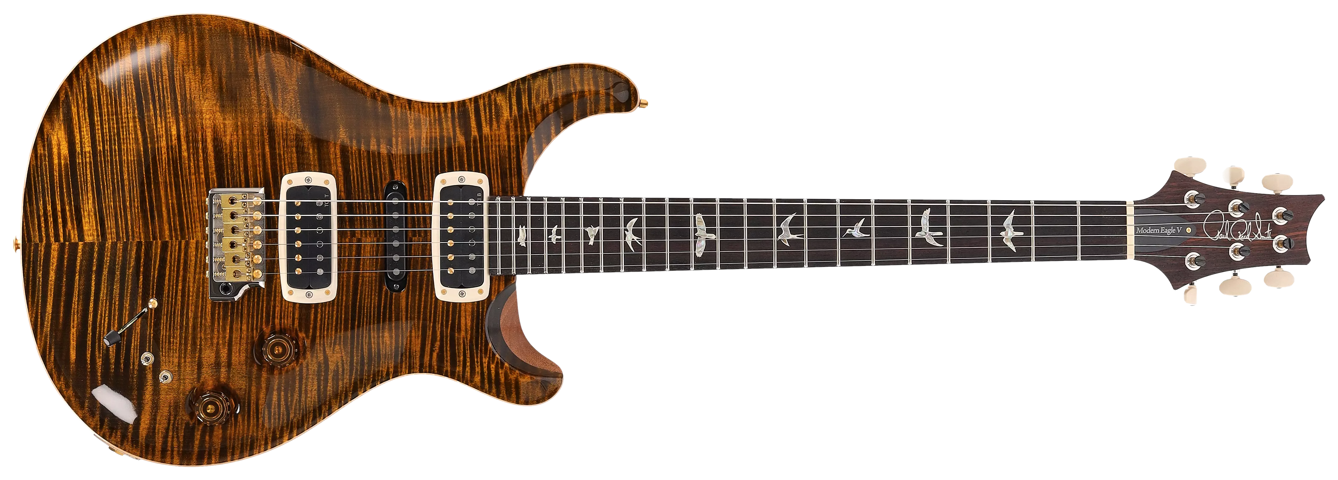 PRS Modern Eagle V Tiger Eye 10 Top #1 1