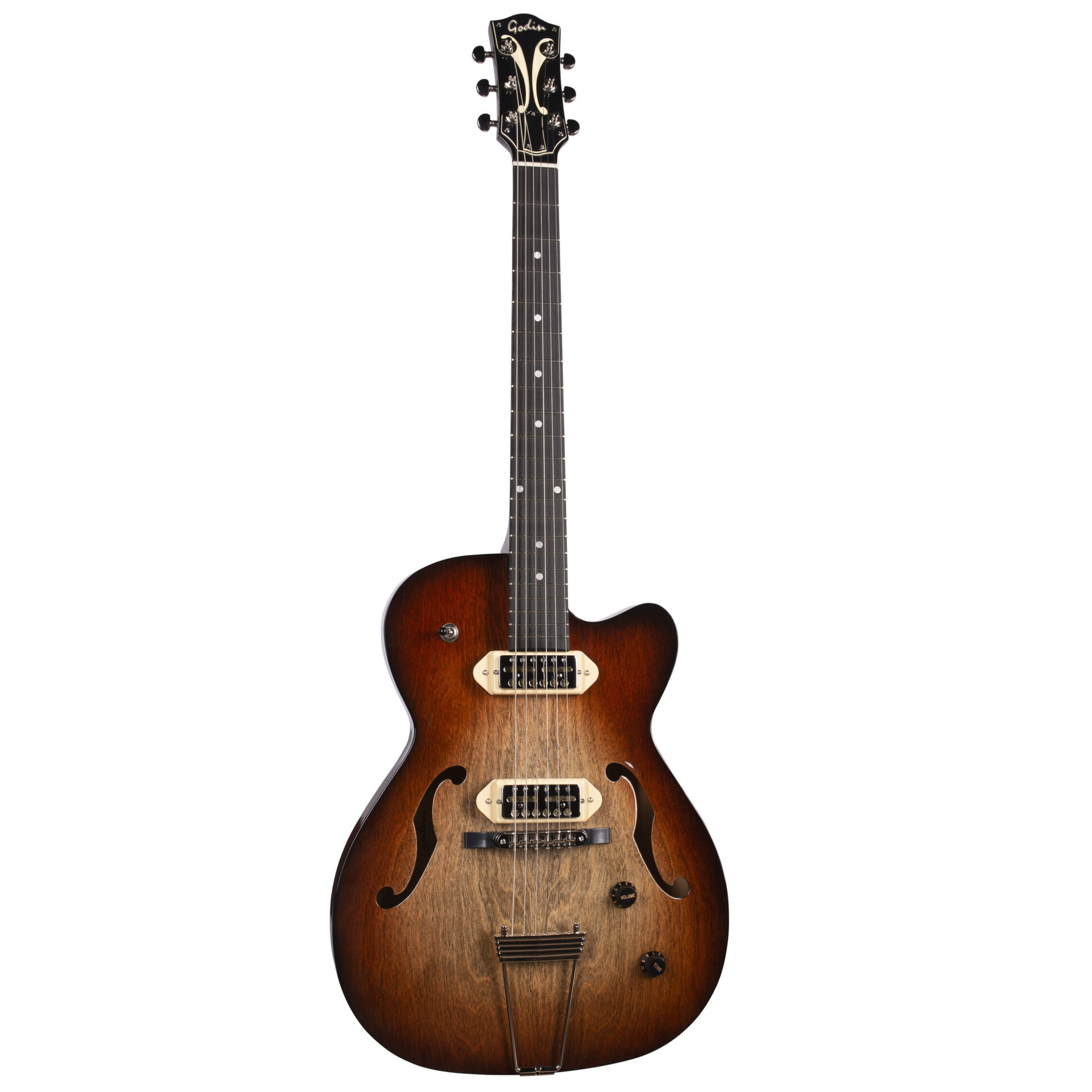 Godin Thinline Kingpin Vintage Burst Gold Foil 1