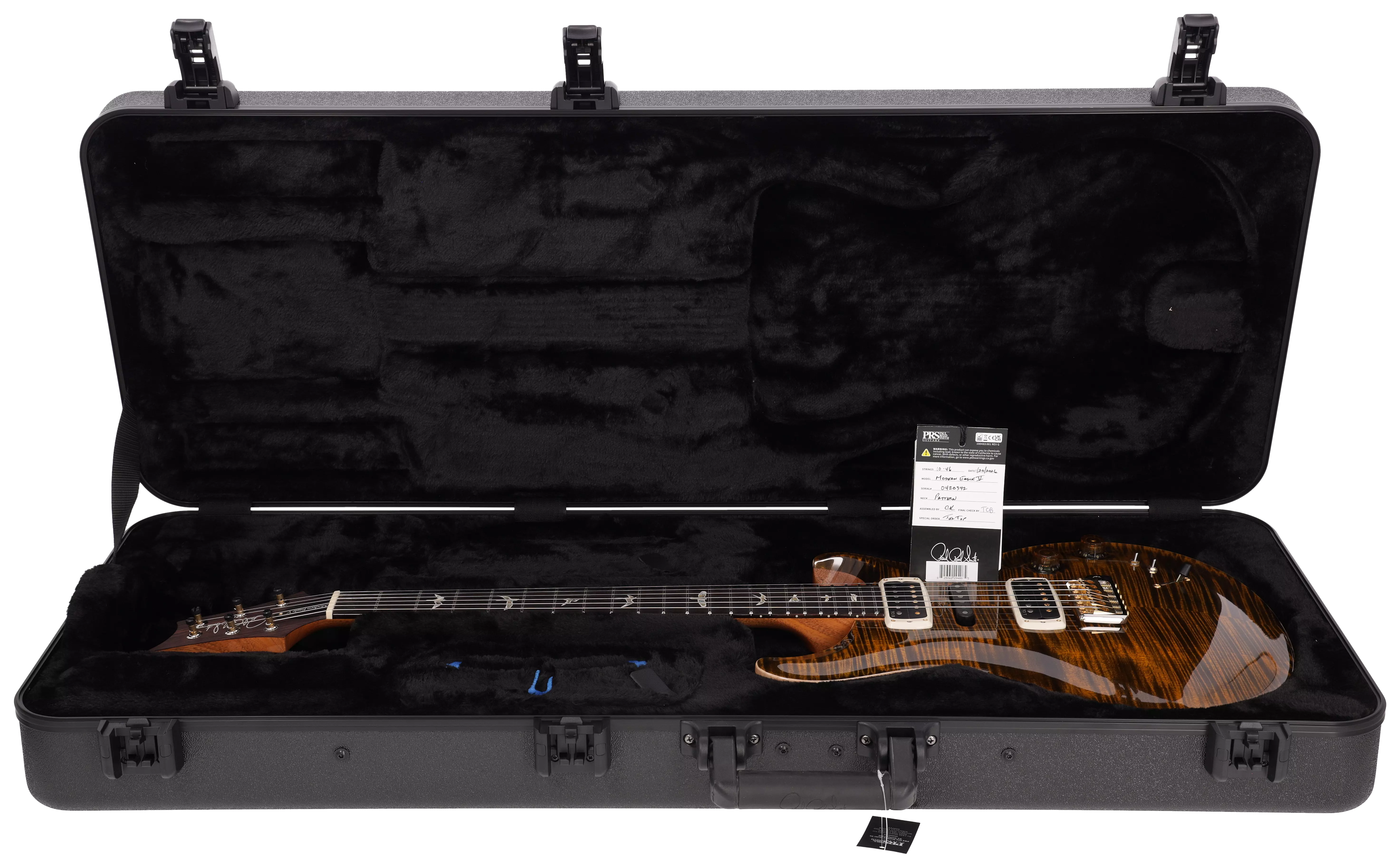 PRS Modern Eagle V Tiger Eye 10 Top #1 17