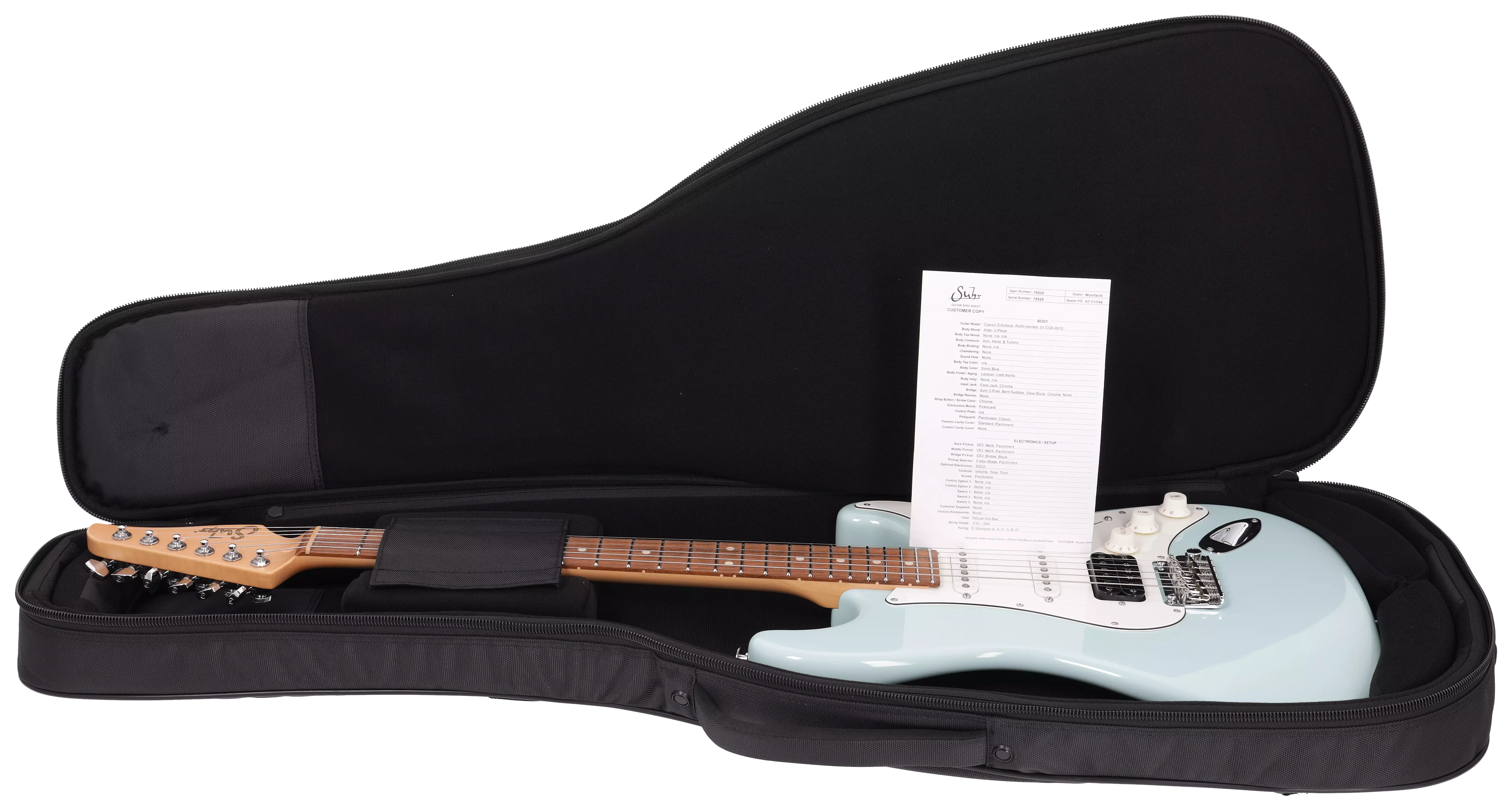 Suhr Classic S Antique HSS RW Aged SBL #75529 17