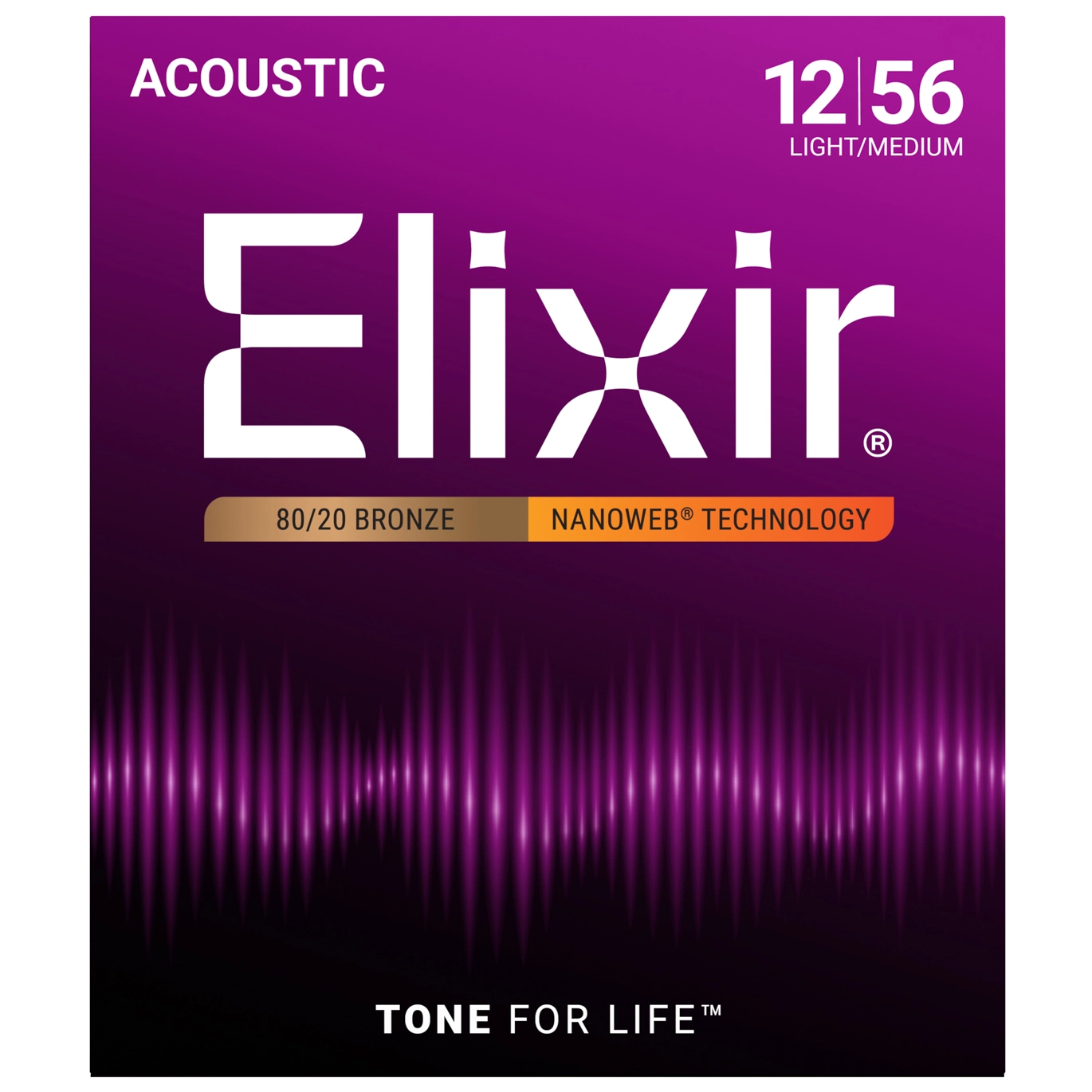 Elixir 11077 Bronze Nanoweb Light-Medium | 012-056 3