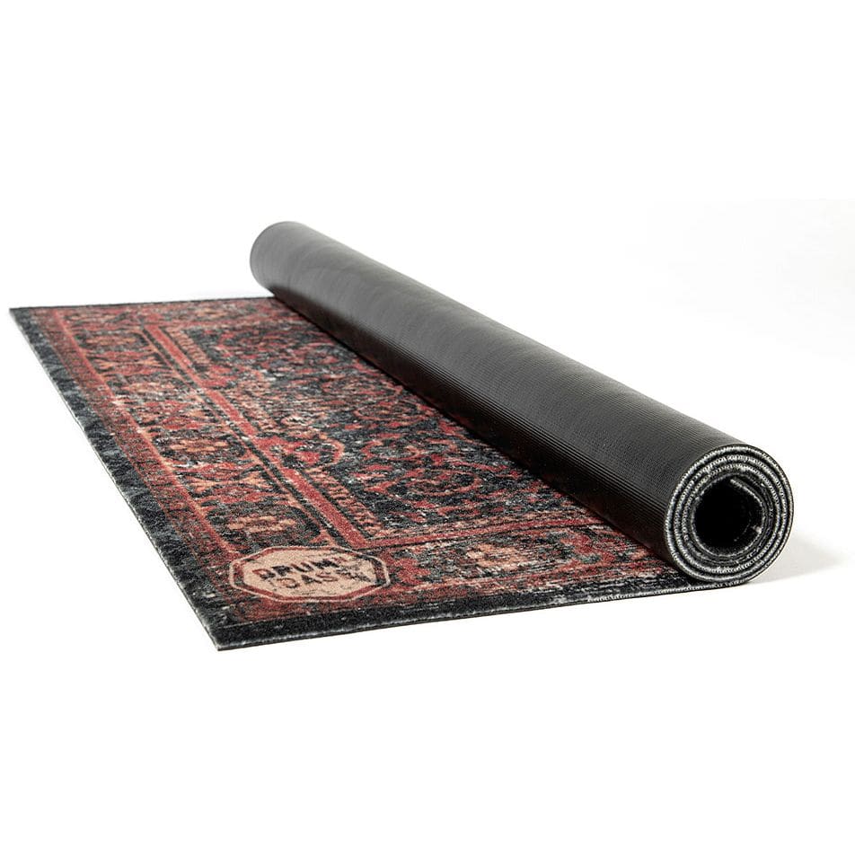 DRUMnBASE 130 x 90 cm Stage Mat Black Red 2
