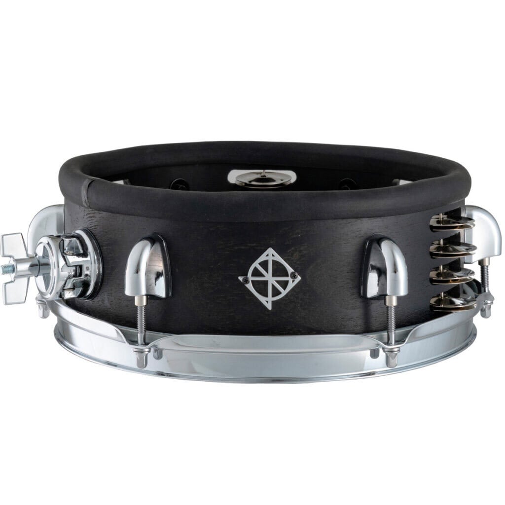 Dixon 10" x 3,5" Black Coal Satin Mahogany Tambo Snare 1