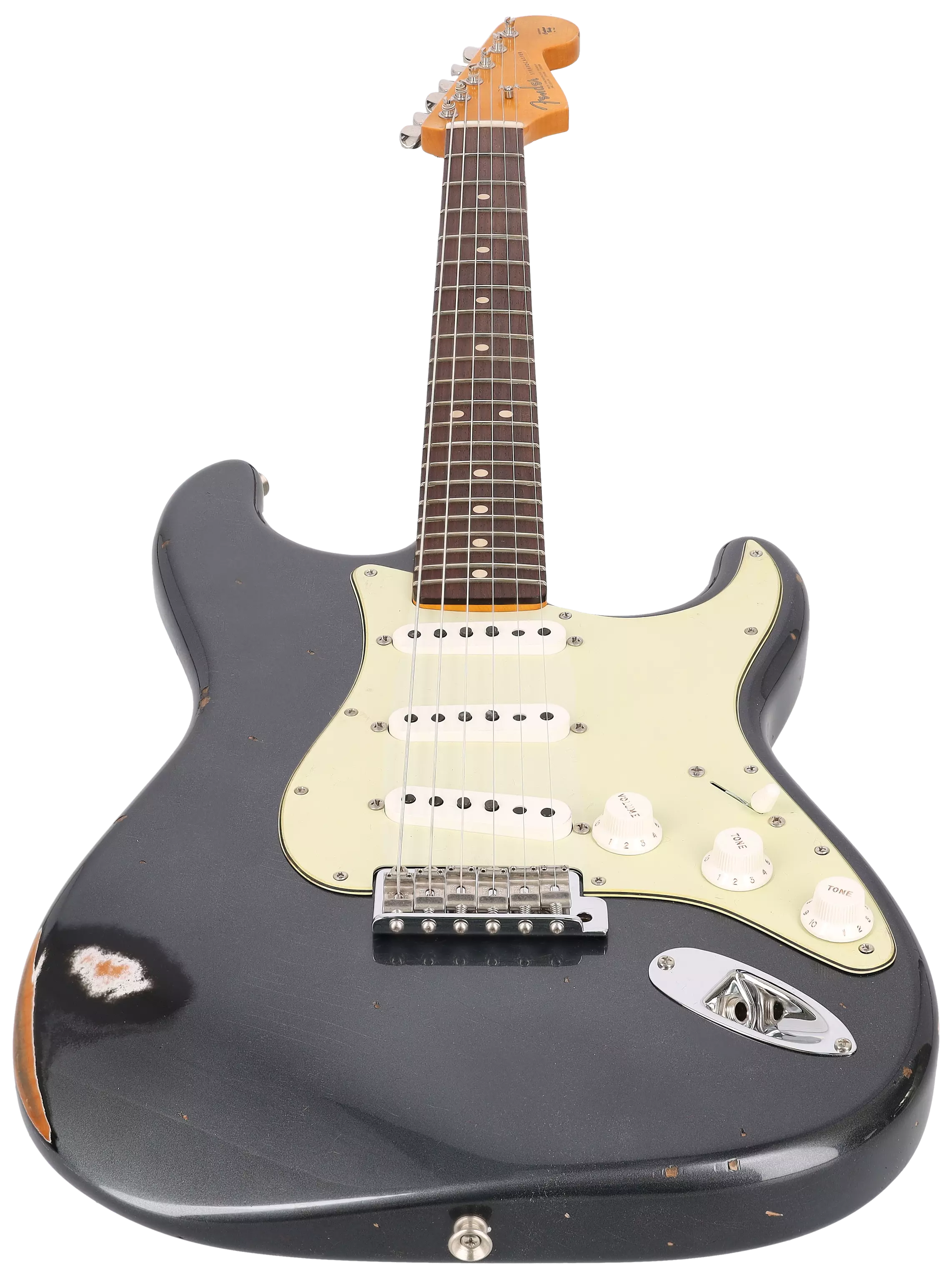 Fender Custom Shop 1963 Stratocaster Relic Aged Black Metallic 3
