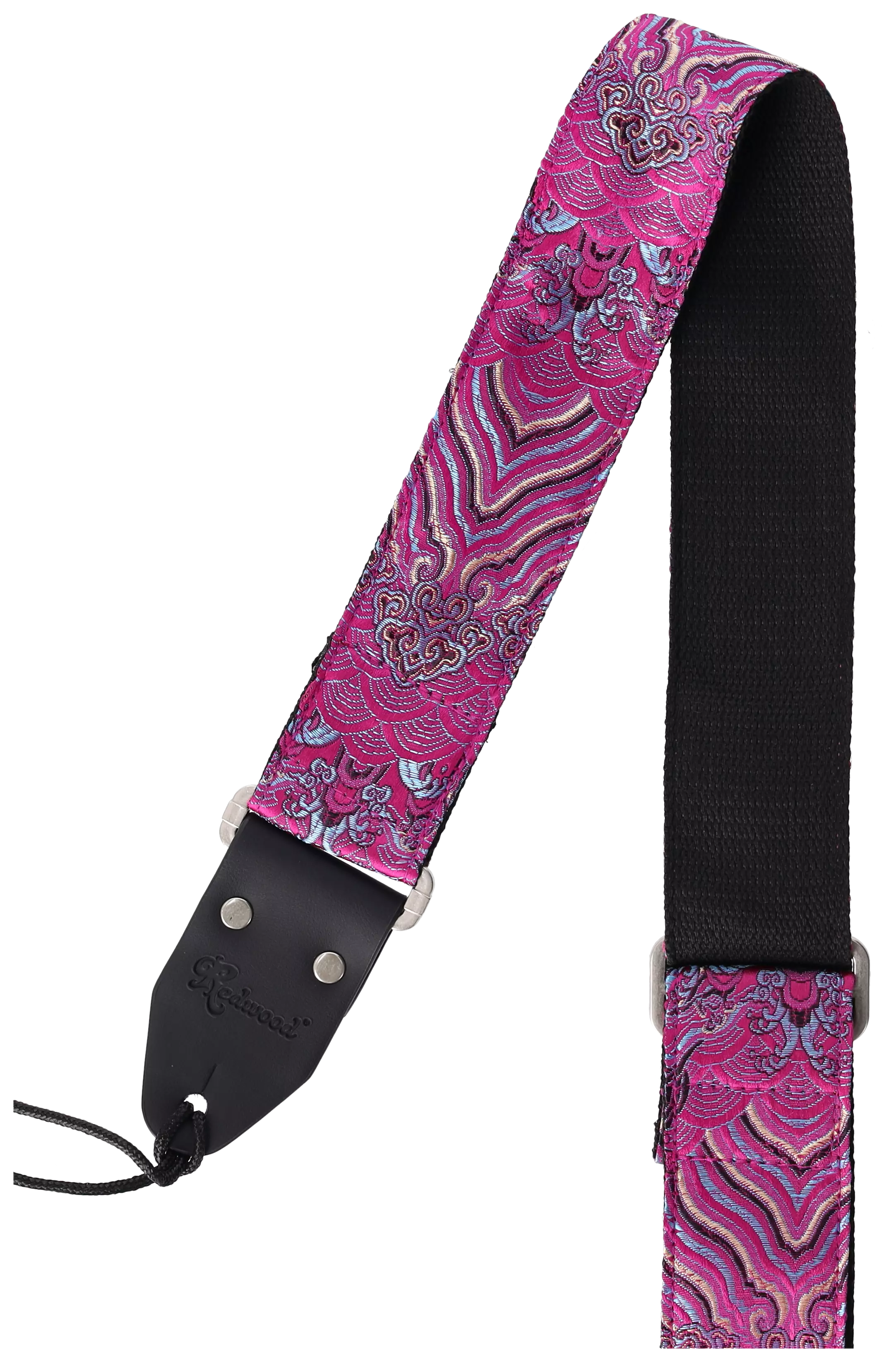 Redwood Instrument Strap Mirage Series - Magenta Rain 2