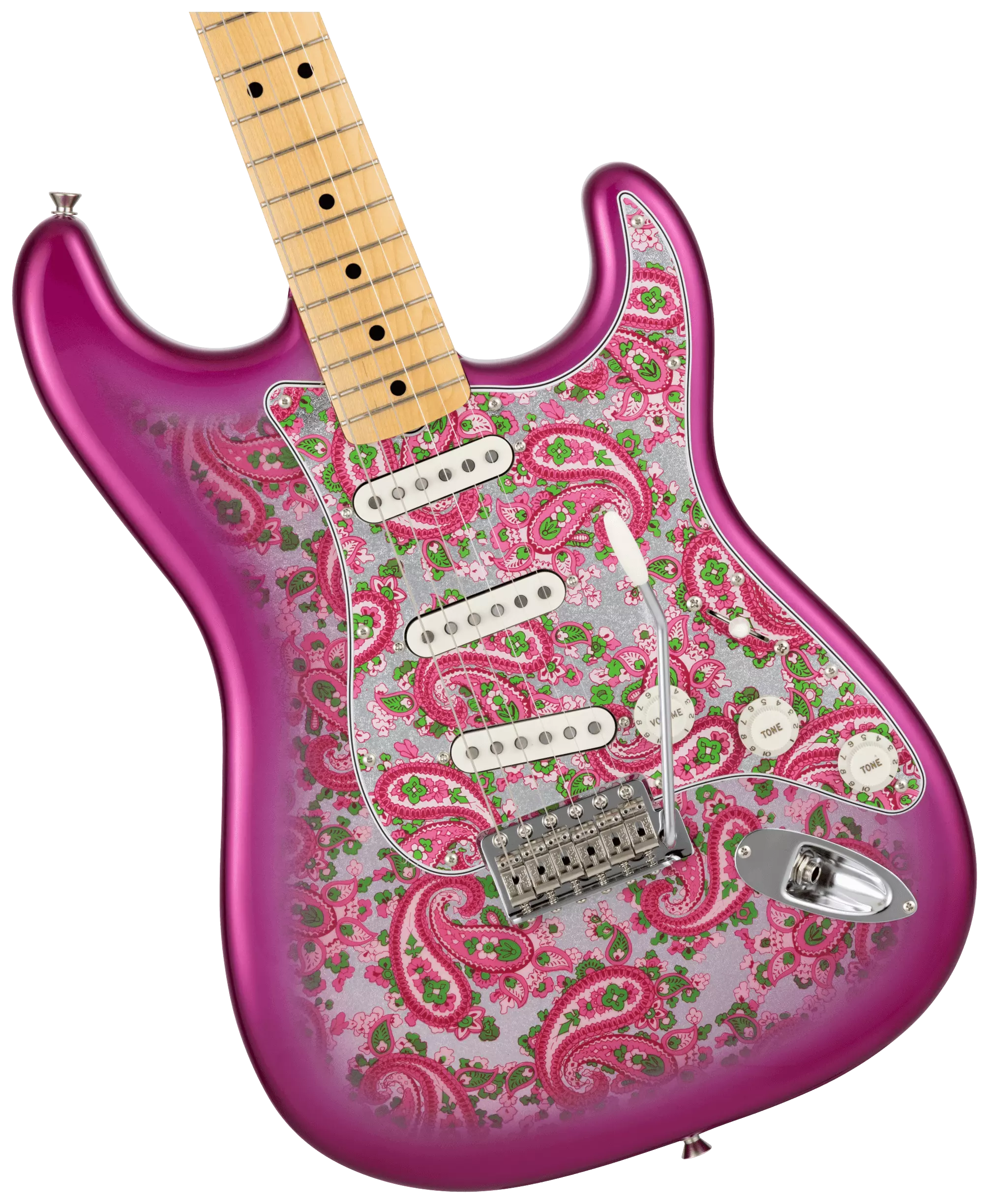 Fender LTD Japan Strat MN Pink Paisley 4