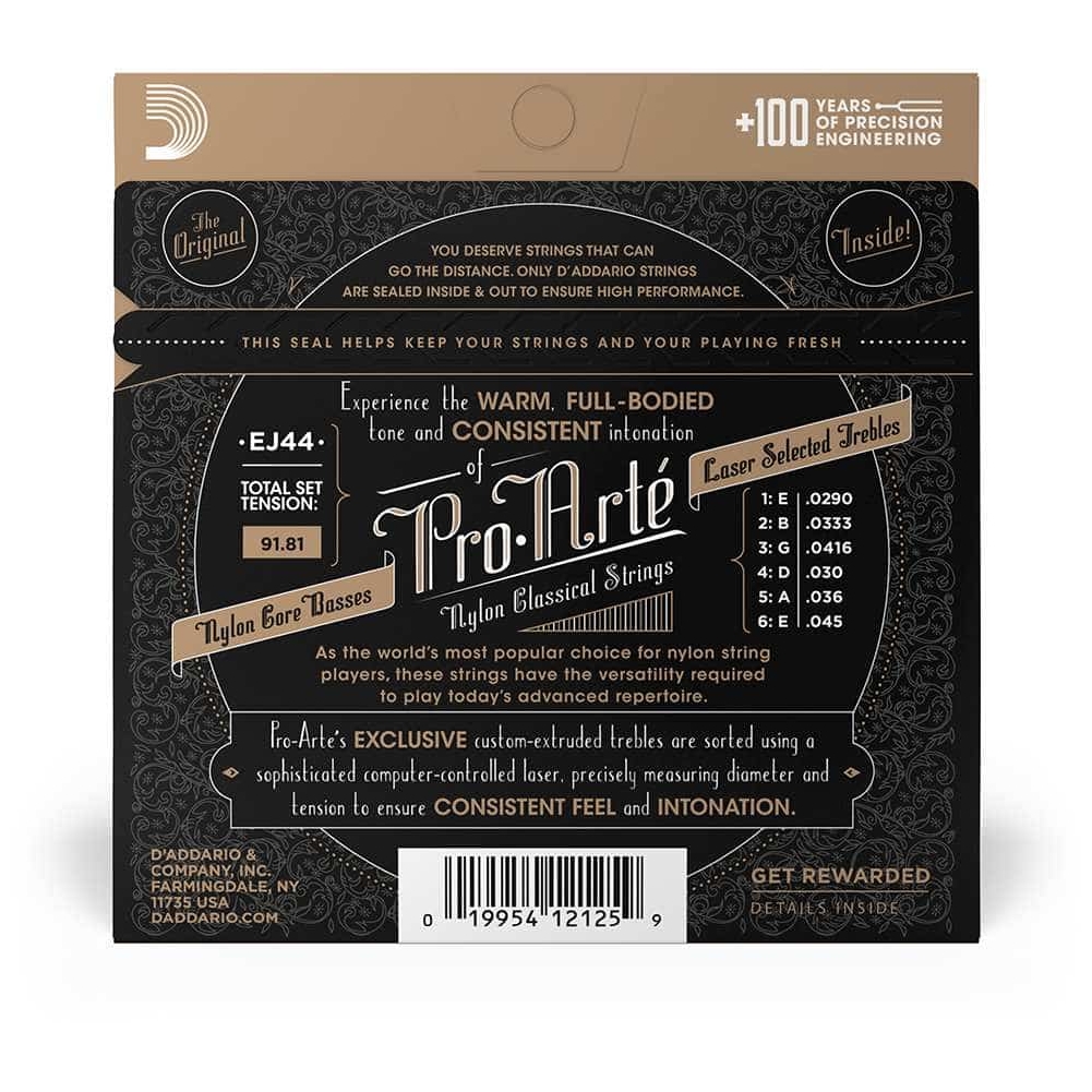 D’Addario - D’Addario EJ44 - ProArté Classical Nylon, Extra Hard Tension 029-045 - 4