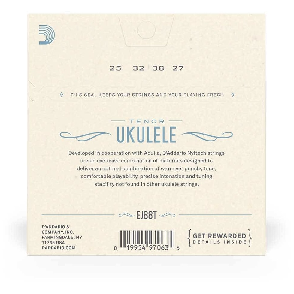 D’Addario - D’Addario EJ88T - Ukulele Tenor Nyltech 026-028 - 2