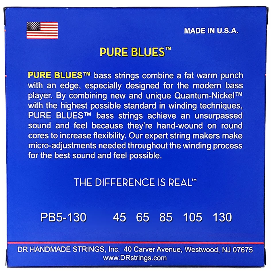 DR Strings Pure Blues PB5-130 5-String 1