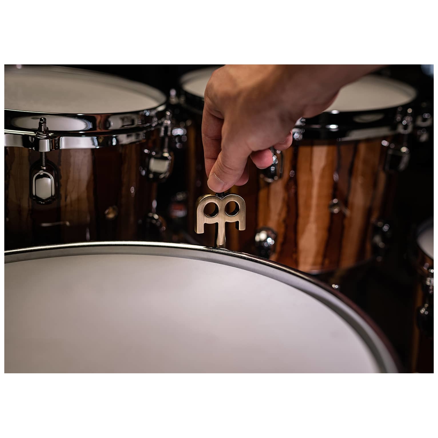 Meinl Stick Brush - Meinl Stick Brush SB510 Meinl Kinetic Drum Key, Antique Bronze Plate - 8