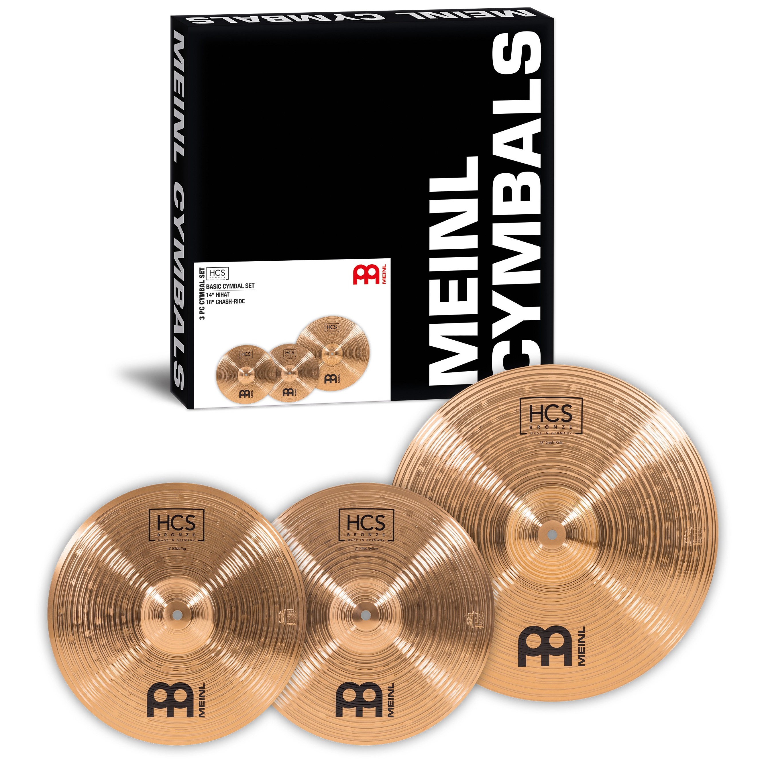 Tama IP50H6W-HLB Imperialstar Drumset 5 teilig - Hairline Blue/Chrom HW + MEINL Cymbals HCS Bronze 8