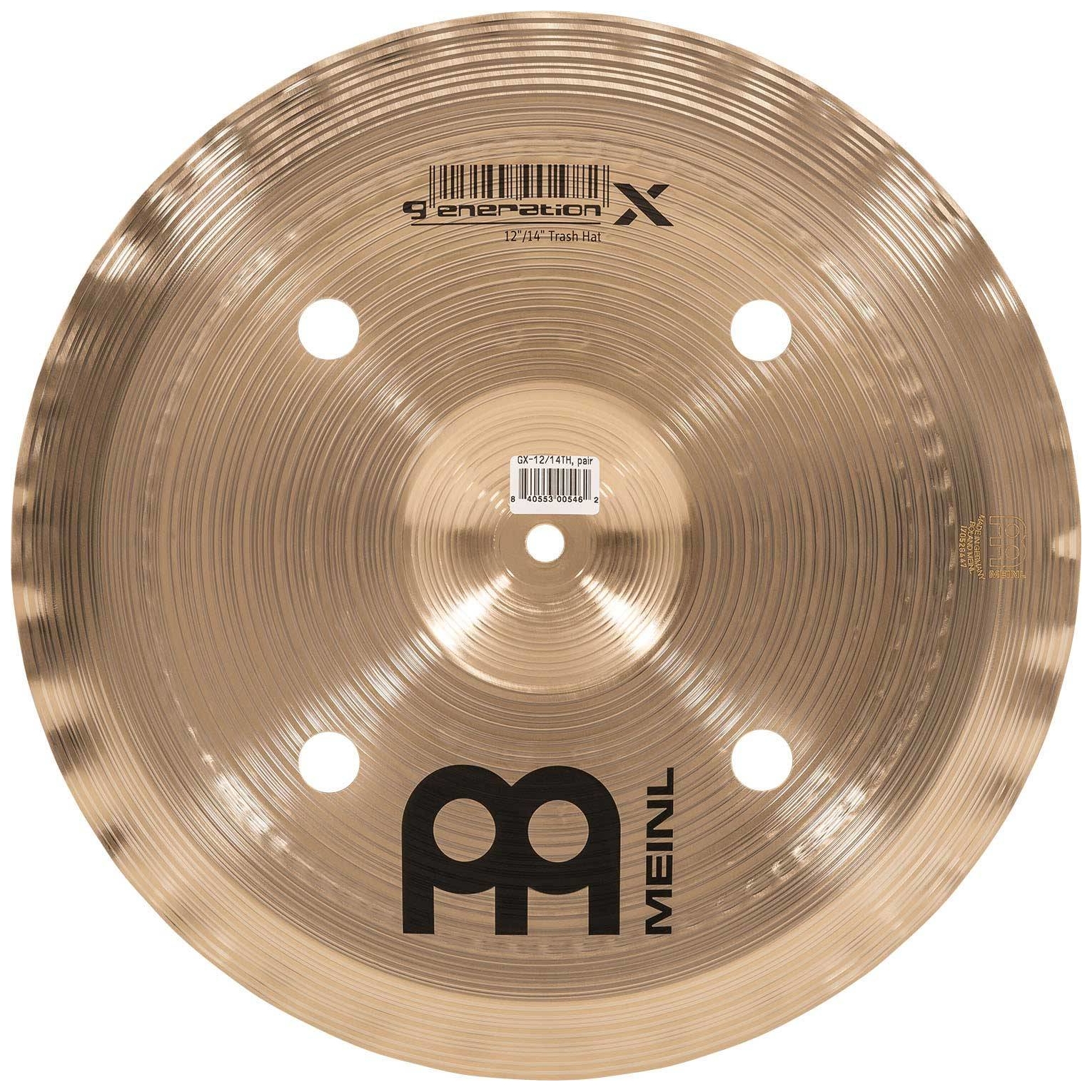 Meinl Cymbals - Meinl Cymbals GX-12 14TH - 12 14 Generation X Trash Hat - 8