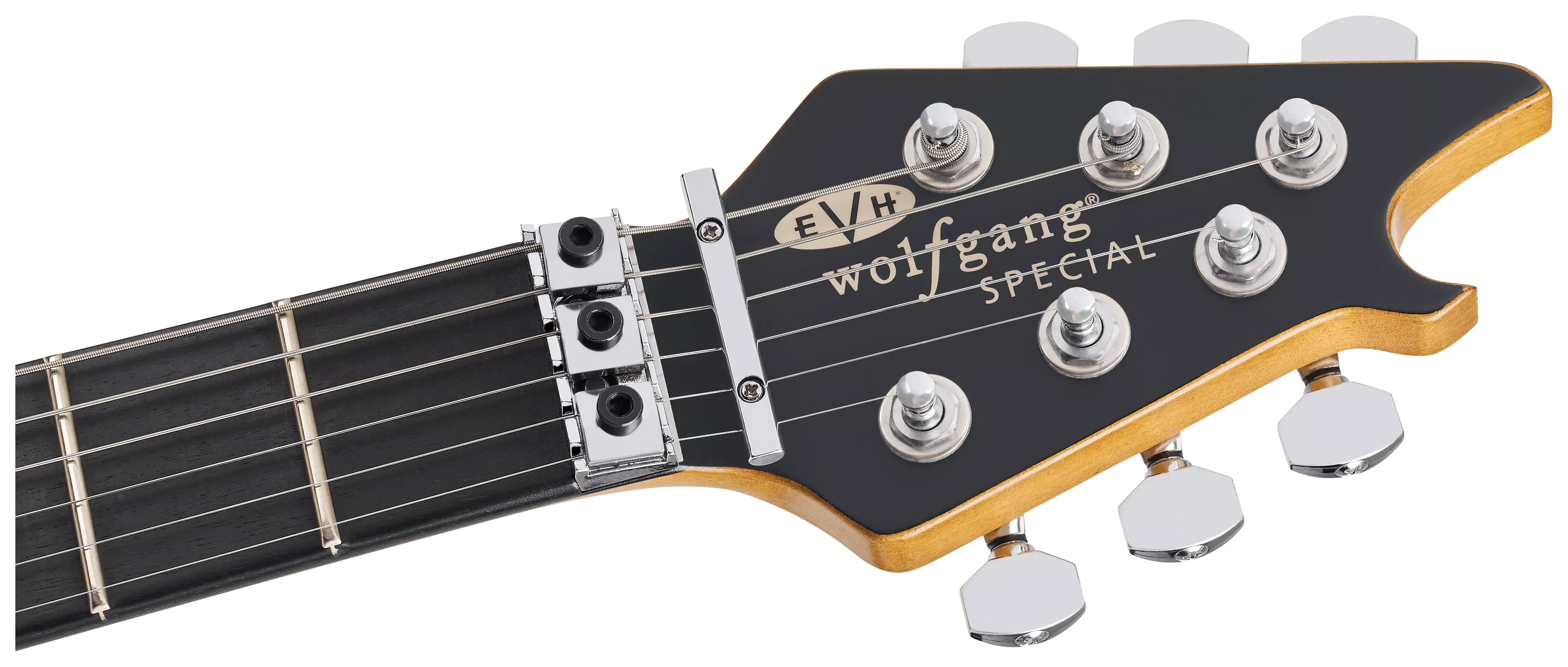 EVH LTD Wolfgang Special Striped Series EB Red Black and White Aged 5