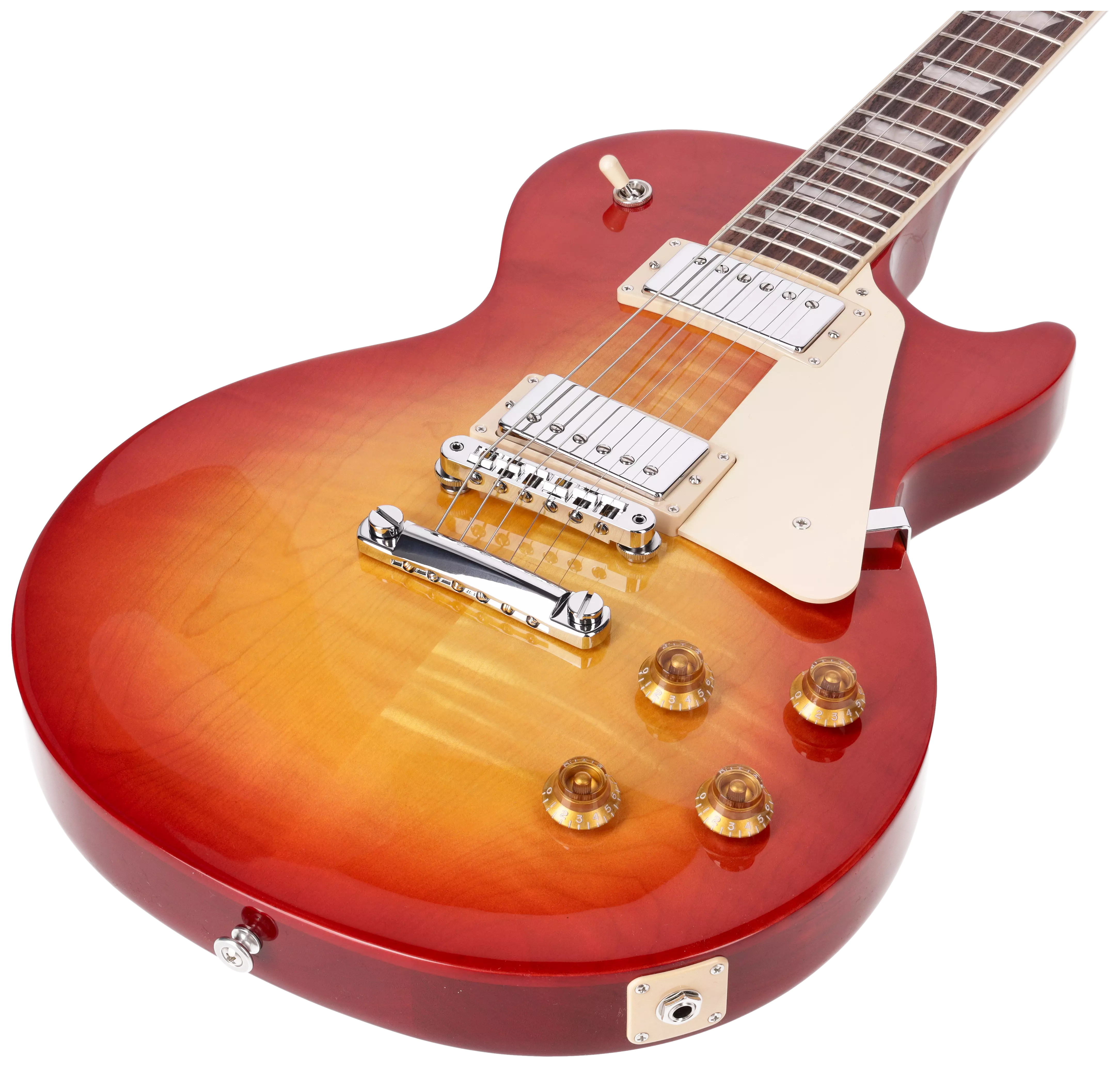 Gibson Les Paul Studio Figured Washed Cherry Sunburst 5