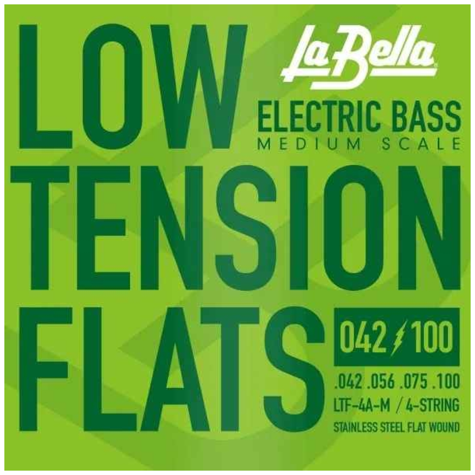 La Bella LTF-4A Low Tension Stainless Steel Flatwound