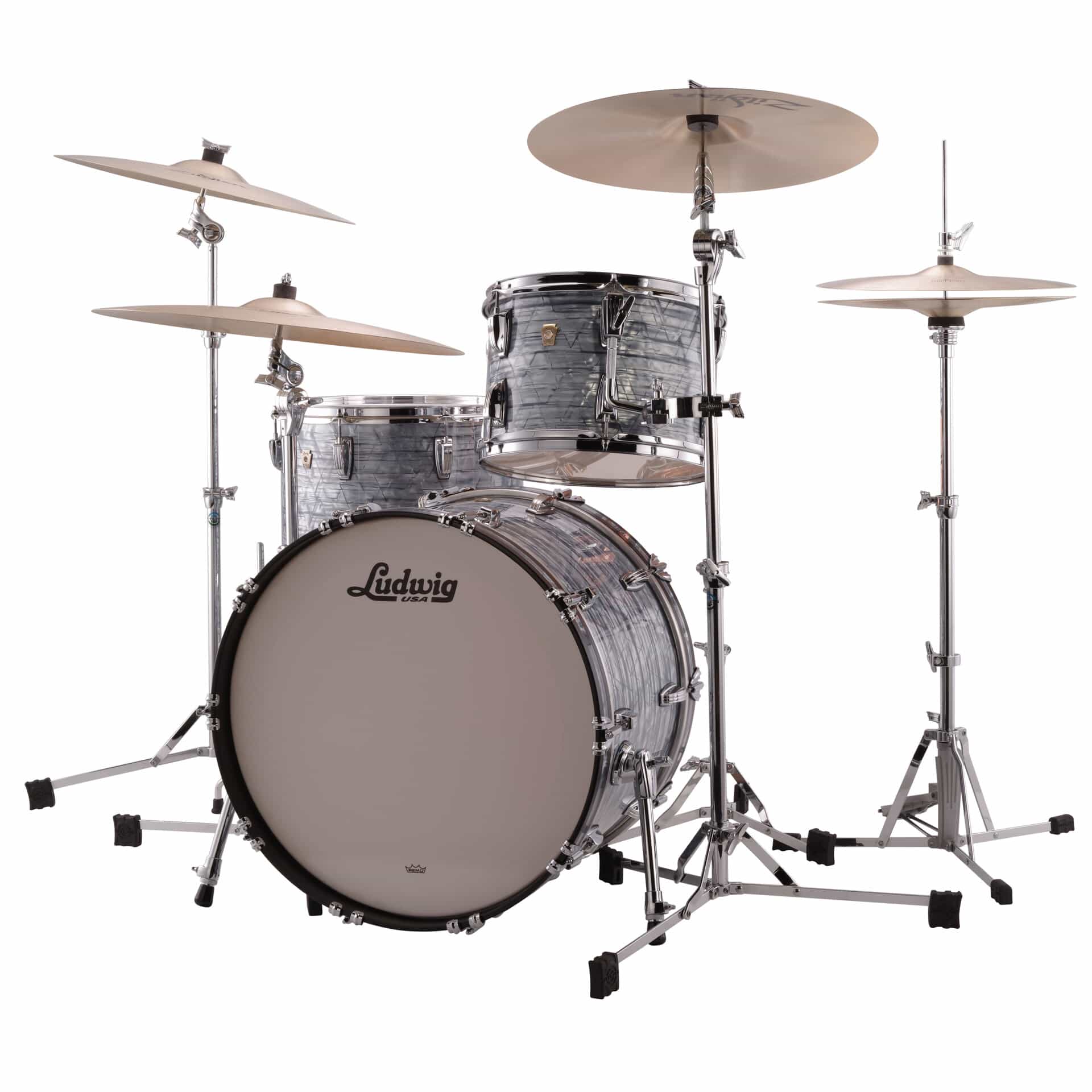 Ludwig Classic Maple 22"/12"/16" Sky Blue Pearl 2