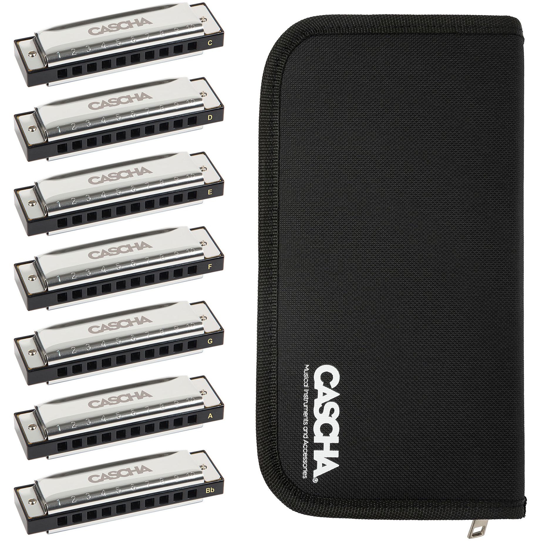  Blues Harmonica Set (7-Pack)