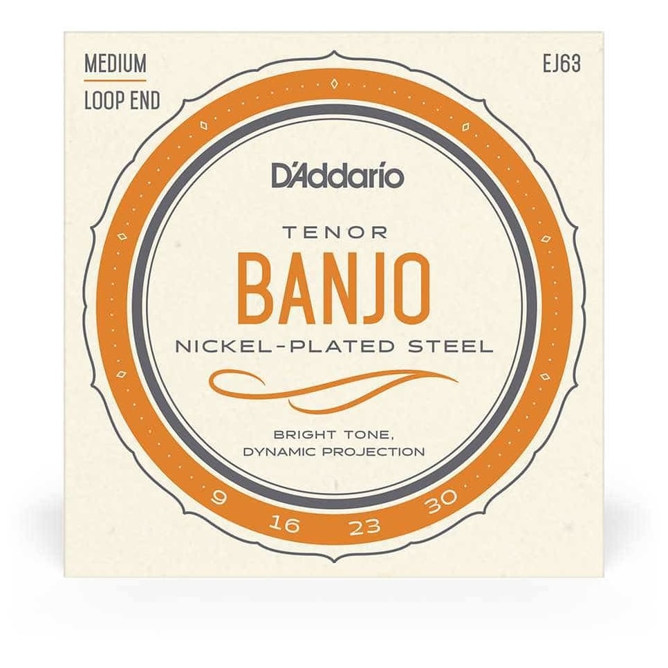 D’Addario - D’Addario EJ63 - Tenor Banjo Nickel Plated Steel 009-030 - 1