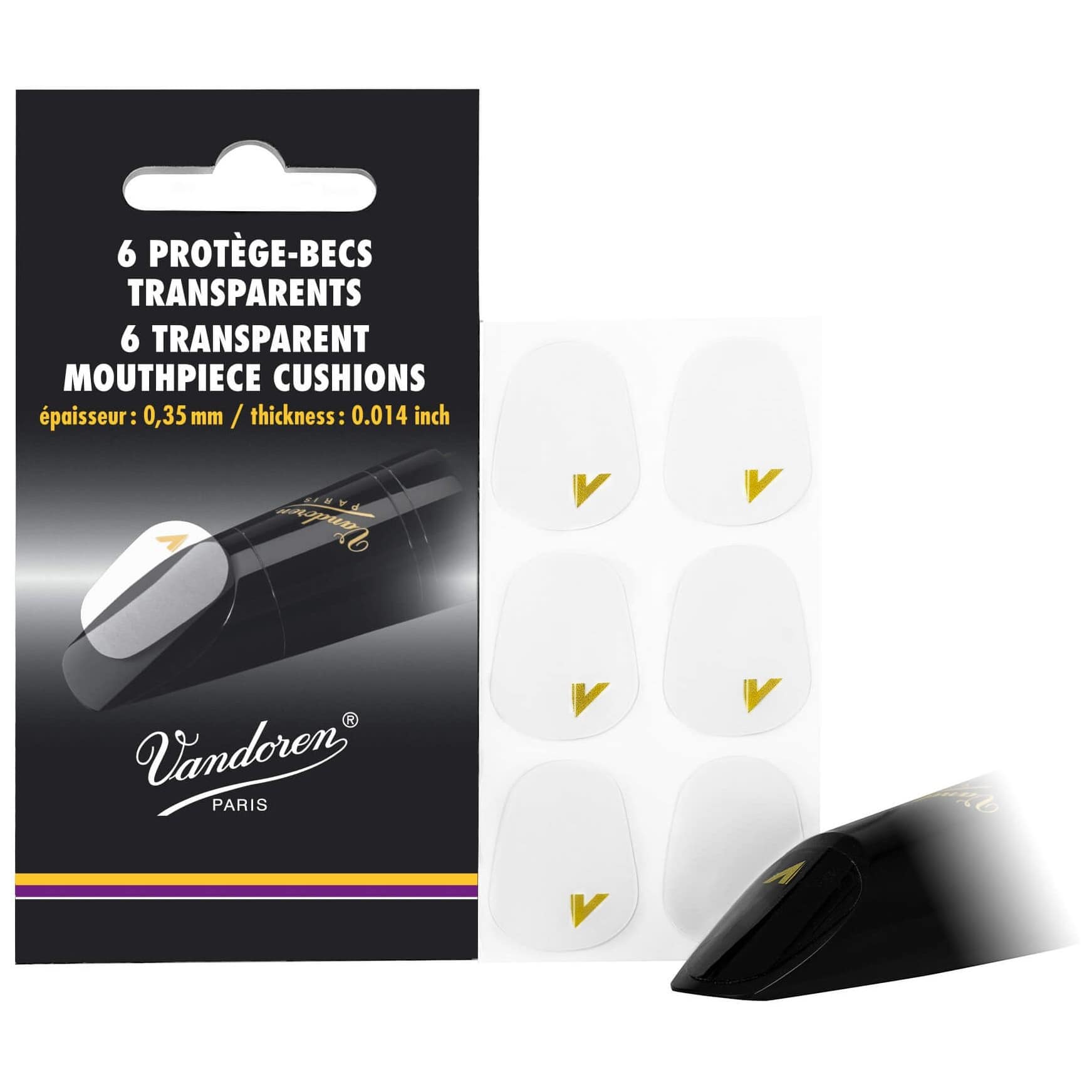 Vandoren VMC6 Bissplatten Transparent 6er Pack 10000928-0