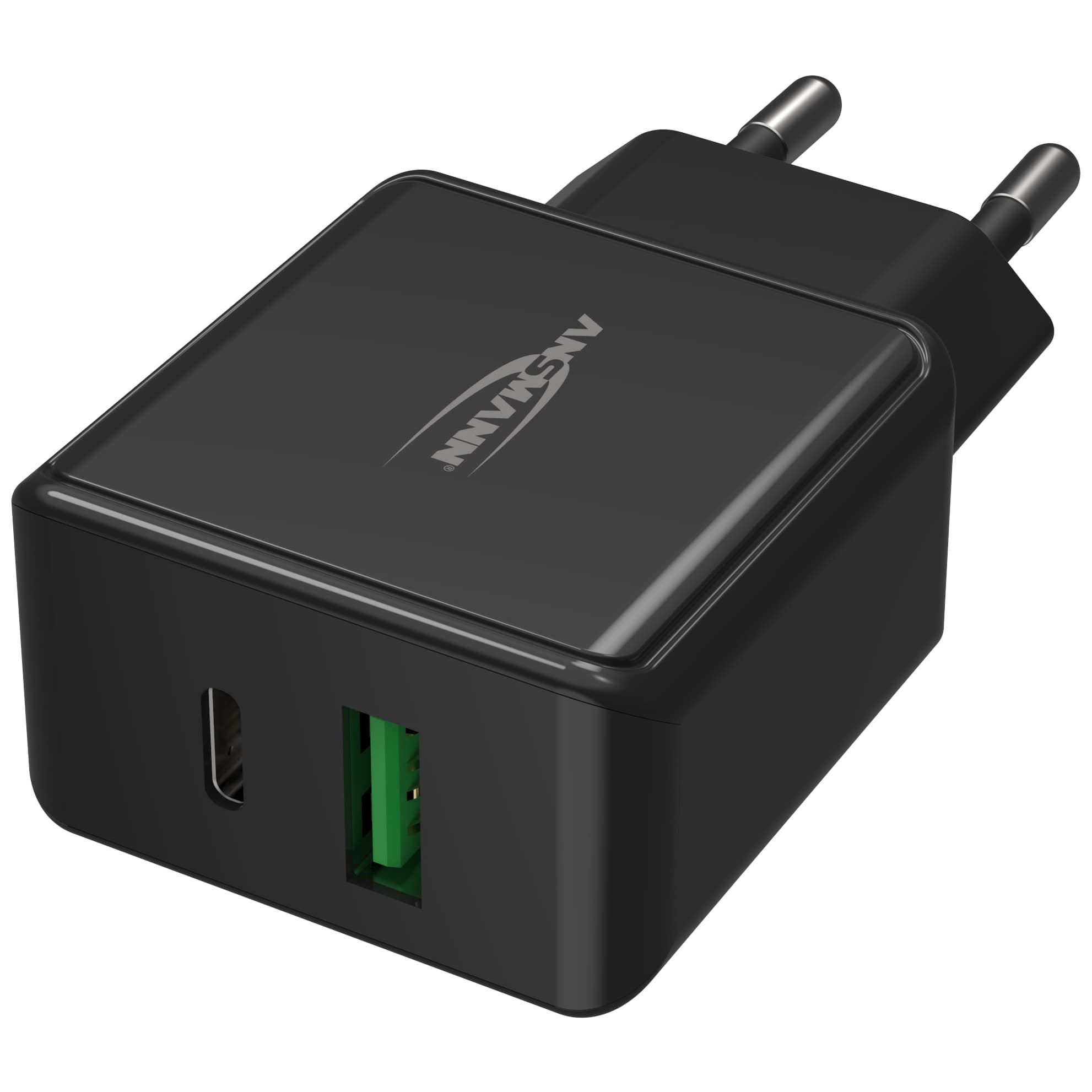 Ansmann Home Charger HC218PD schwarz / 3 A / 20 W / 2 Port 3