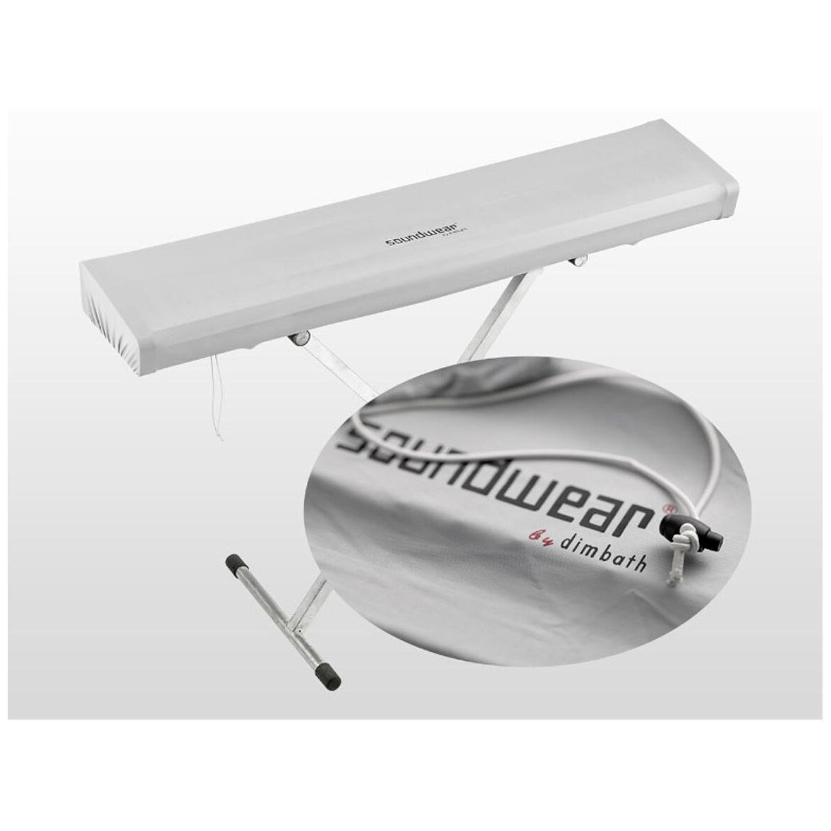 Image of Soundwear by dimbath elastische keyboard abdeckhaube silber (102 bis 125 cm) 10027973 0