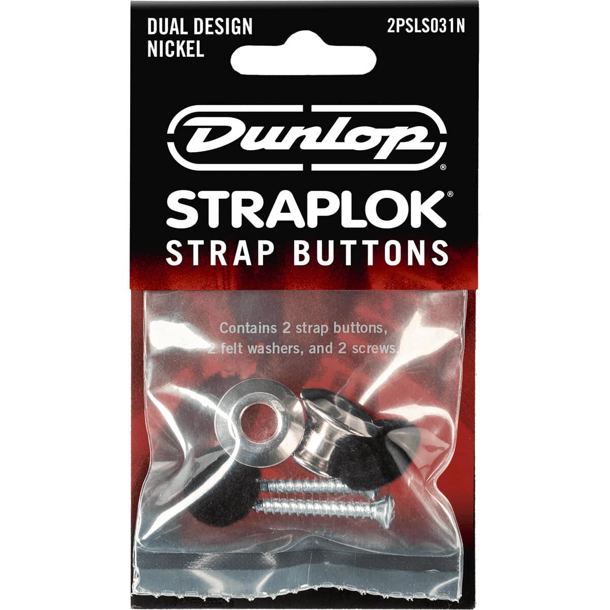 Dunlop Straplok Strap Button Set nickel 1
