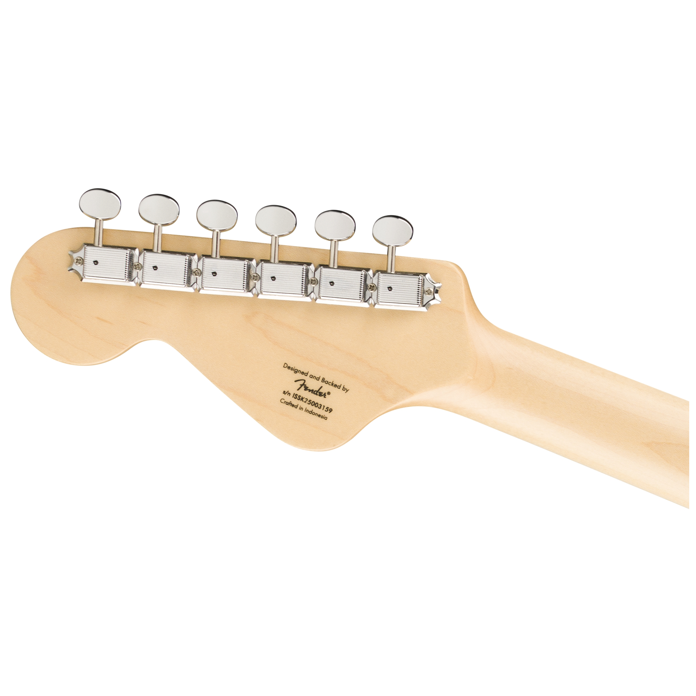 Squier by Fender Paranormal Electric VI LRL Parchment PG Matching Headstock Daphne Blue 5