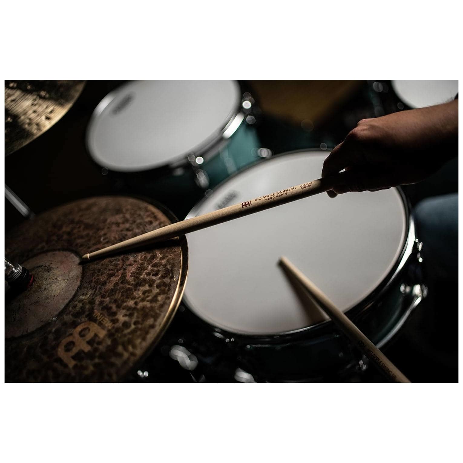 Meinl Stick Brush - Meinl Stick Brush SB124 - Big Apple Swing 5B Drumstick Hard Maple - 3